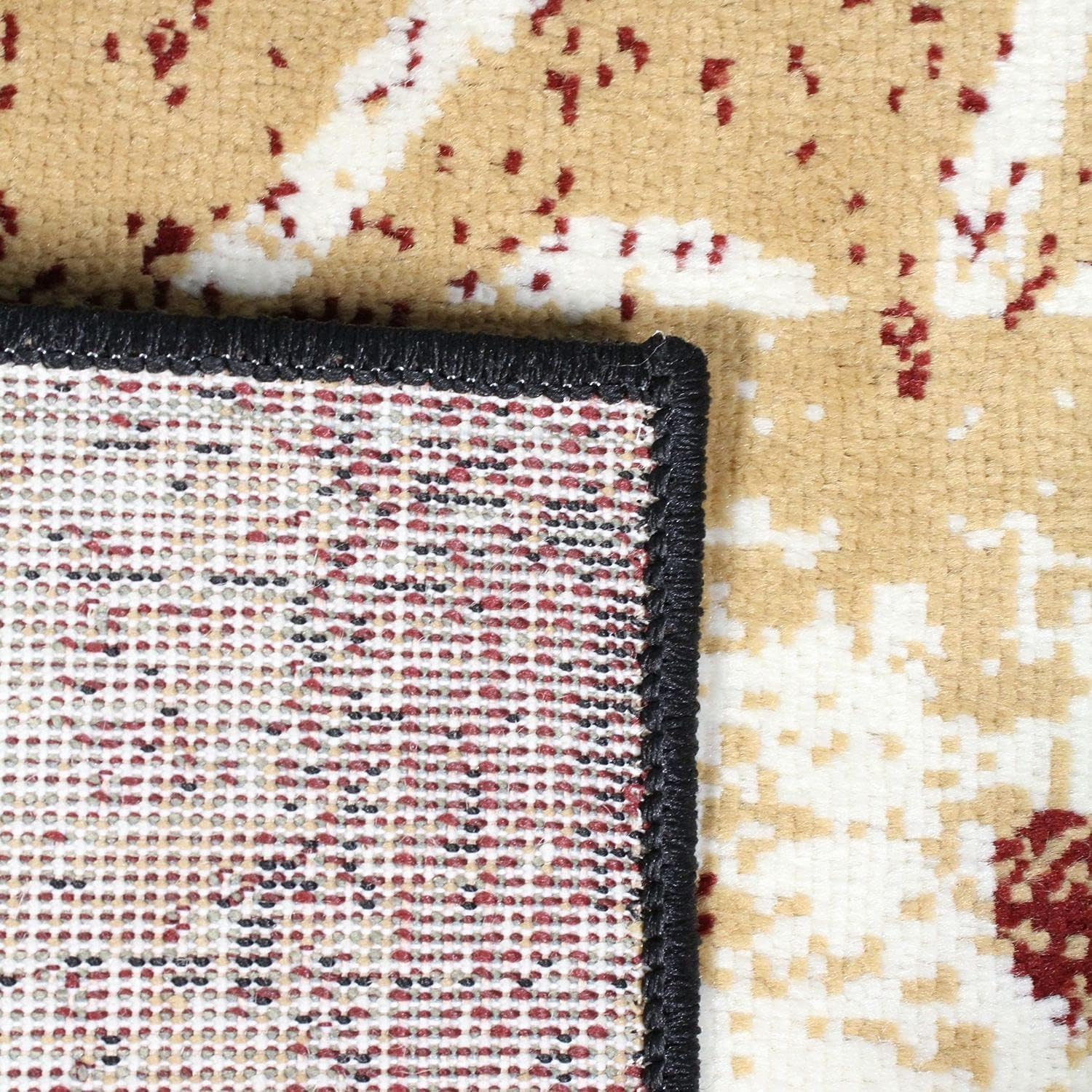 Superior Alfombra interior con respaldo de yute, perfecta para entrada, oficina, sala de estarcomedor, dormitorio, cocina, piso, decoración moderna