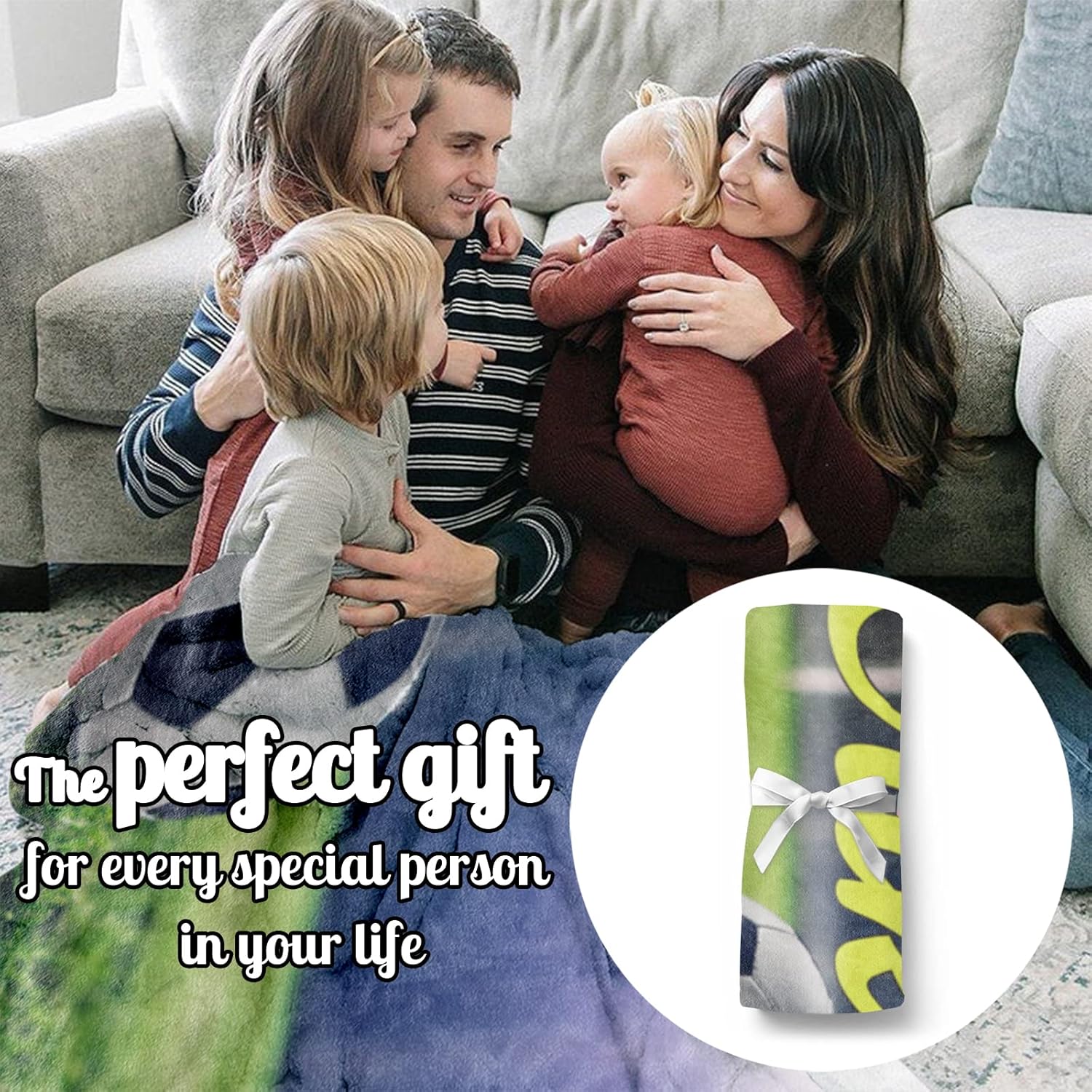 Manta suave personalizada con diseño de pelota de bebé manta personalizada de diseño de fútbol para niños con nombre y número – Regalos de ropa de