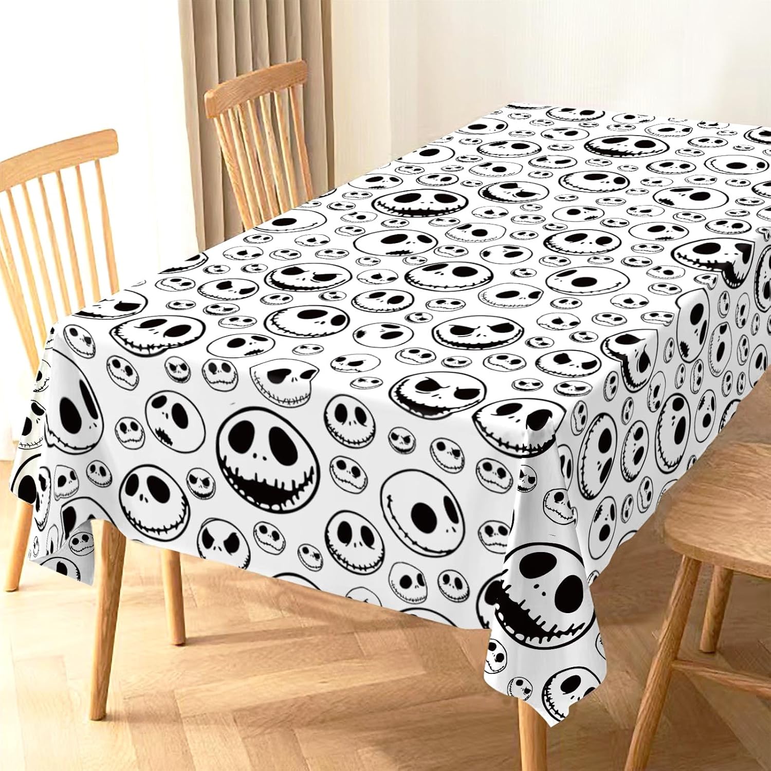 The Nightmare Before Christmas Mantel de Halloween Jack Skellington para decoración de fiesta temática de cumpleaños, hogar, cocina, comedor