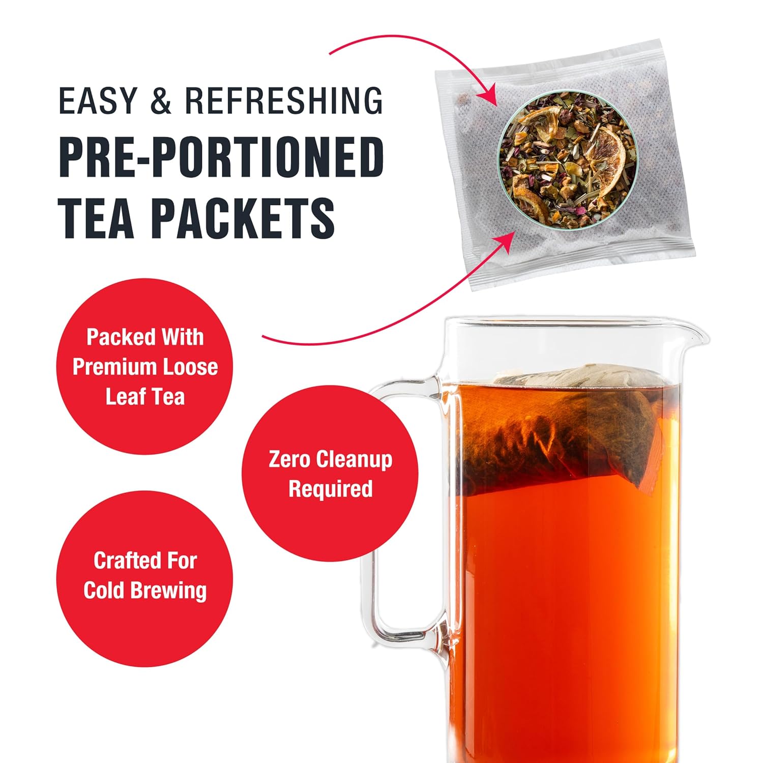 Tiesta Tea – Palm Beach Punch Cold Brew Tea  Té de hierbas Fruit Punch  Mezclas de té helado de hojas sueltas de primera calidad  Té helado sin