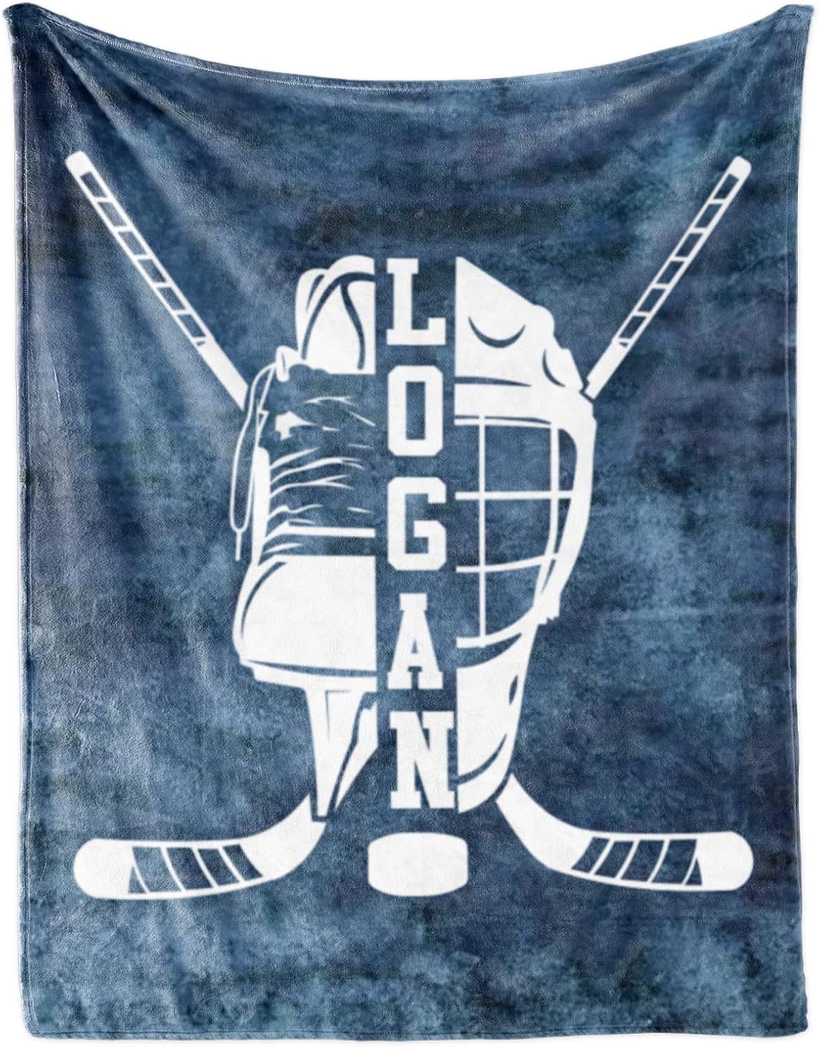 Manta de hockey con número de nombre personalizado regalo personalizado para bebés de 0 a 3 meses, ropa de cama esencial para niños pequeños, niños,