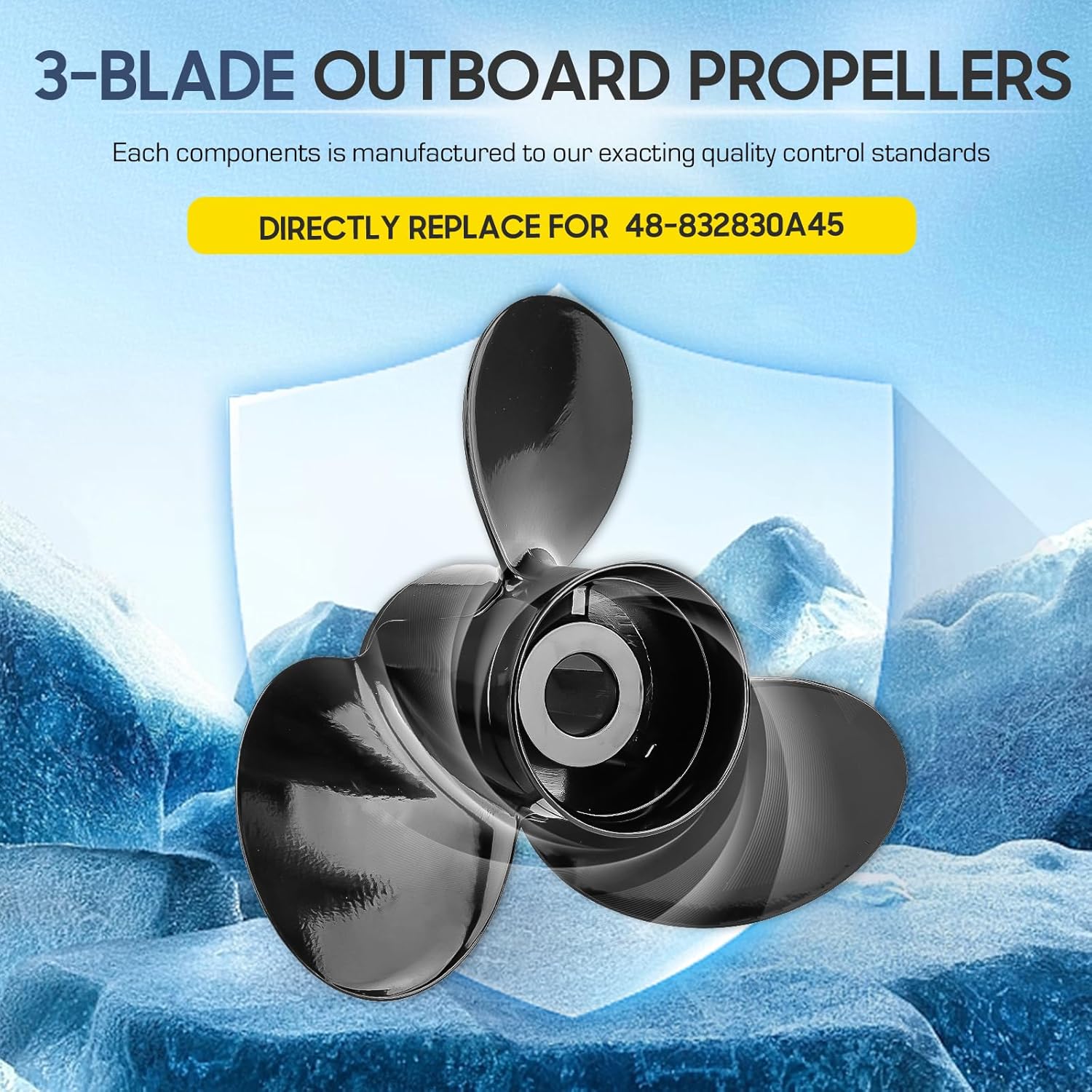 3-Blade 4-Blade Aluminum Outboard Boat Propeller – for Mercury and MerCruiser Engines