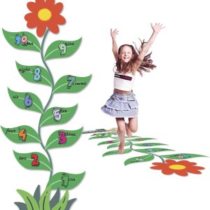 Calcomanías sensoriales de camino para decoración de aula, para suelo y pared, calcomanías de piso con números y flores para aumentar las Calcomanías sensoriales de camino para decoración de aula, para suelo y pared, calcomanías de piso con números y flores para aumentar las