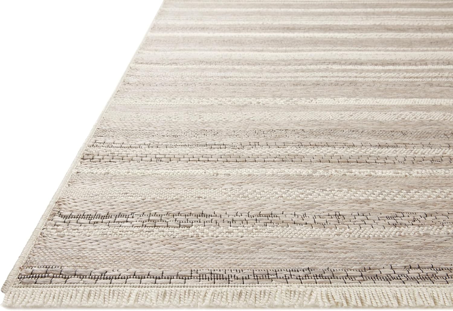 Loloi Amber Lewis x Loloi Malibu Collection MAB-02 – Alfombra de pasillo para interior y exterior, 2′-3″ x 7′-7″, color marfilmulticolor