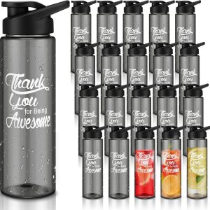 20 unidades de regalos de agradecimiento a los empleados a granel de 24 onzas con texto en inglés “Thank You for Being Awesome – Botella de agua de 20 unidades de regalos de agradecimiento a los empleados a granel de 24 onzas con texto en inglés “Thank You for Being Awesome – Botella de agua de