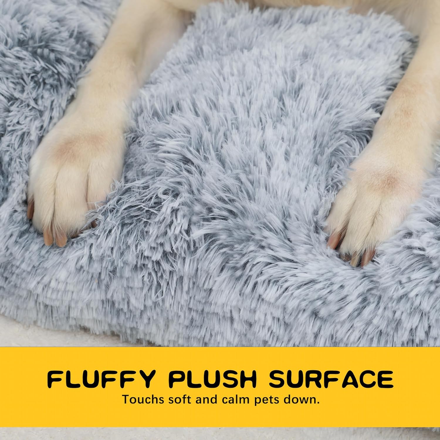 Cama para perros extra grande lavable para razas de perros XL grandes, almohadilla de felpa suave para perrera, cómoda, autocalentable,