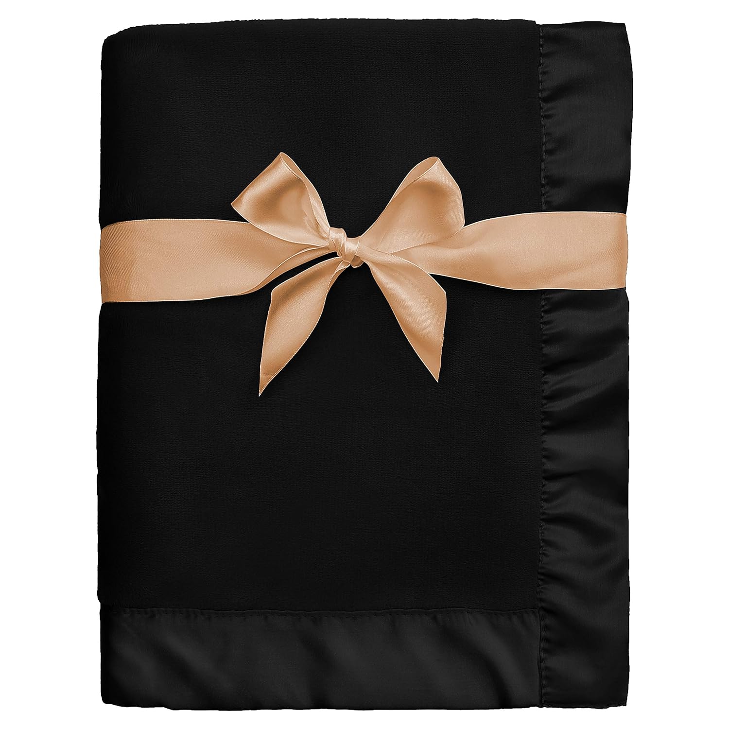 Pro Goleem Manta de vellón para bebé con ribete satinado de 2 pulgadas, manta de felpa suave antiestática para niños y niñas, regalos de Navidad