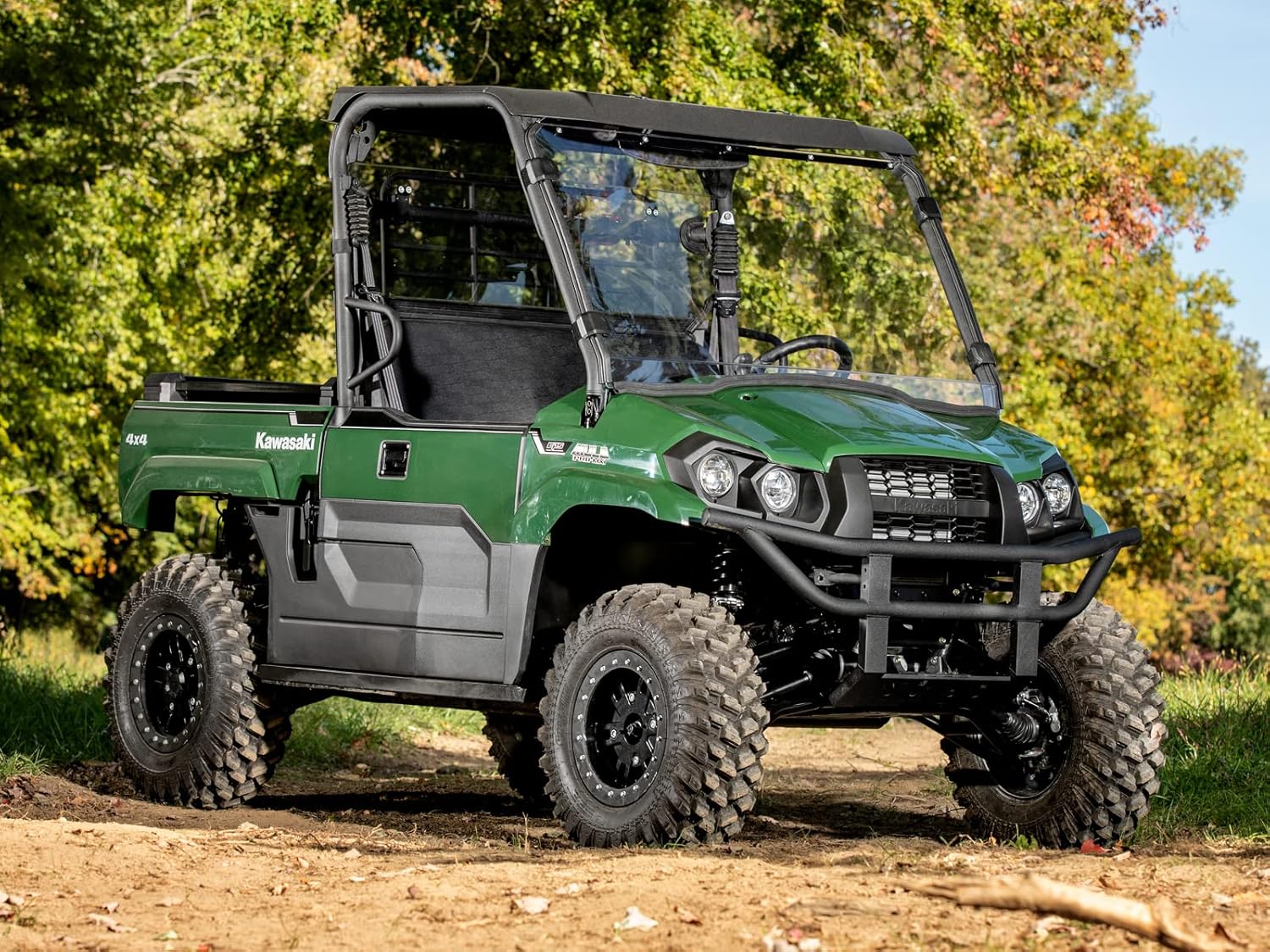 SuperATV Brazos A de desplazamiento de 1.5 pulgadas de alto espacio para Kawasaki Mule Pro-MX 2019+  Negro  Compatible con neumáticos de hasta 28