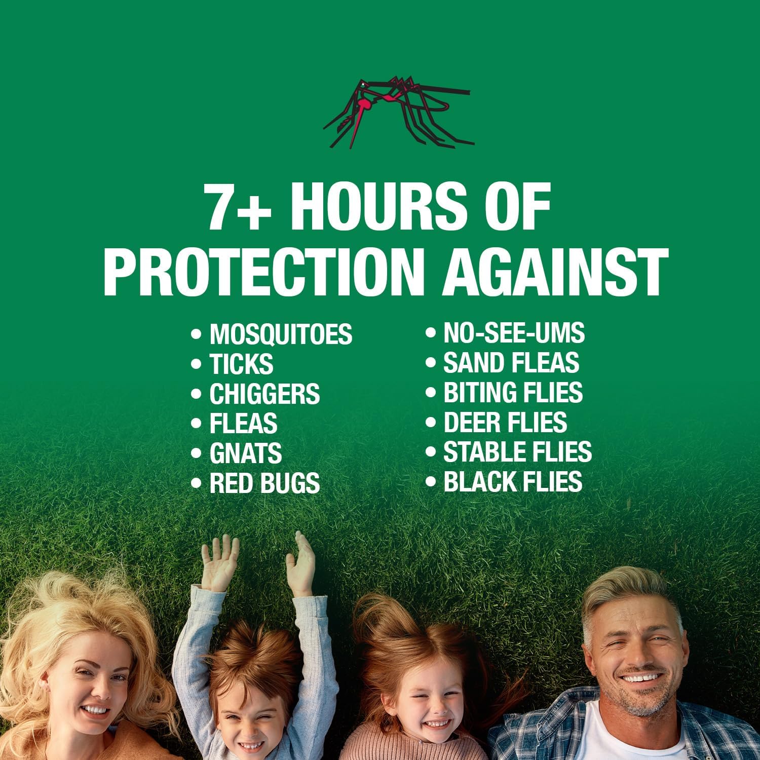 Bug X 30 Spray repelente de mosquitos, garrapatas e insectos con 30% DEET (botella de 8 onzas), más de 7 horas de protección contra 12 tipos de