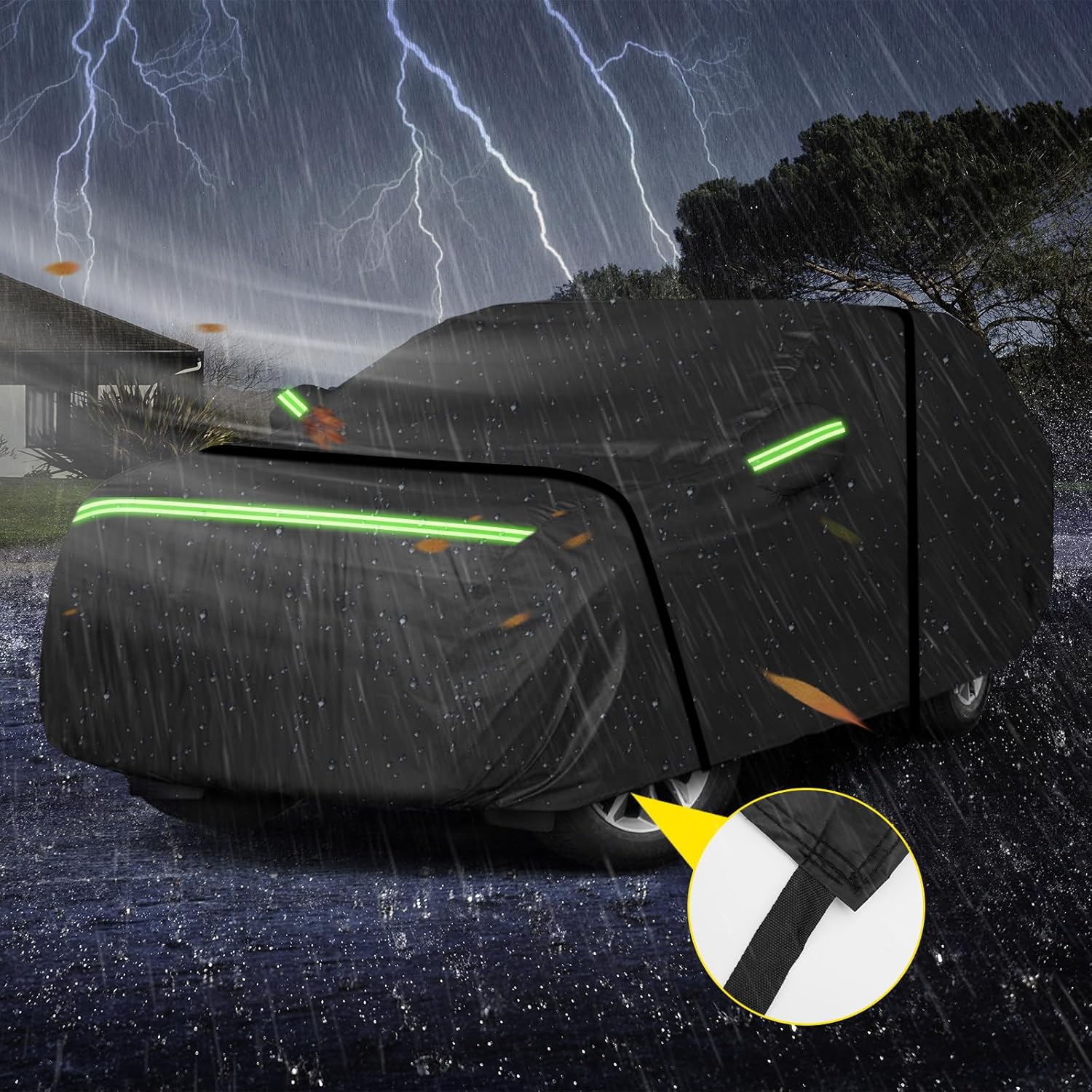 Funda impermeable para coche Range Rover Sport para todo tipo de clima, para Land Rover Range Rover Sport 2013-2023, resistente al viento, ajuste