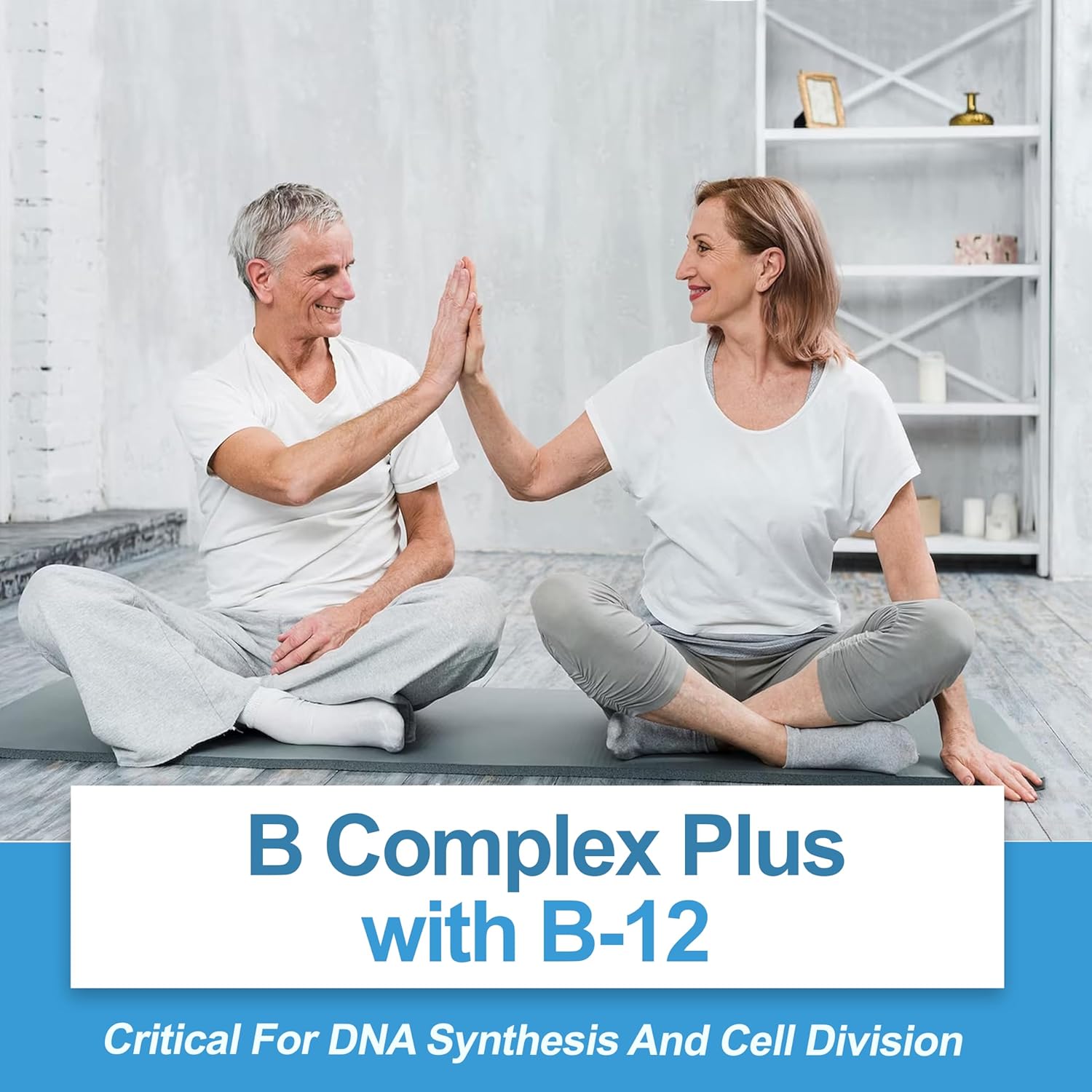 Nutradora Vitaminas del complejo B para mujeres y hombres, suplemento del complejo de vitamina B para la salud celular, crecimiento de glóbulos