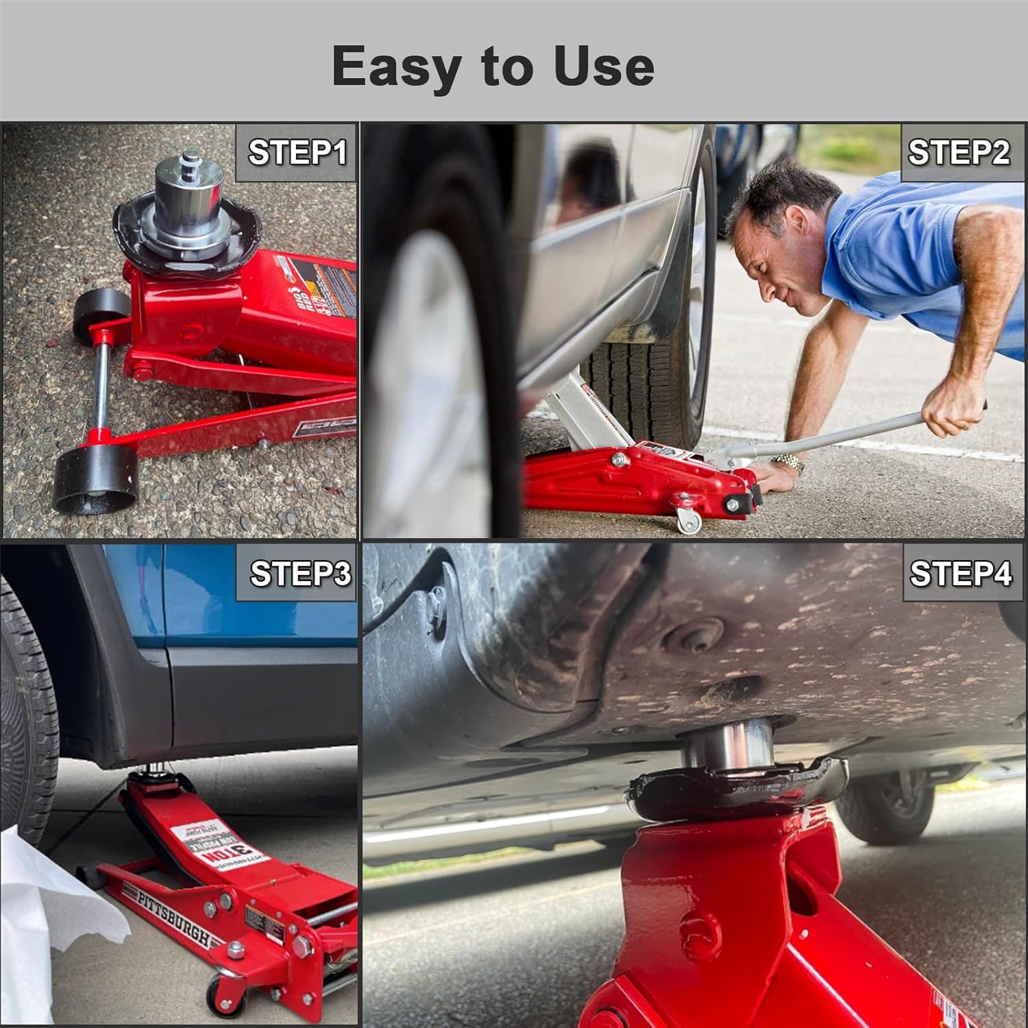 Almohadilla de elevación de aluminio compatible con Rivian R1T R1S, adaptadores Jack Pucks protege la batería y el chasis (1 unidad)