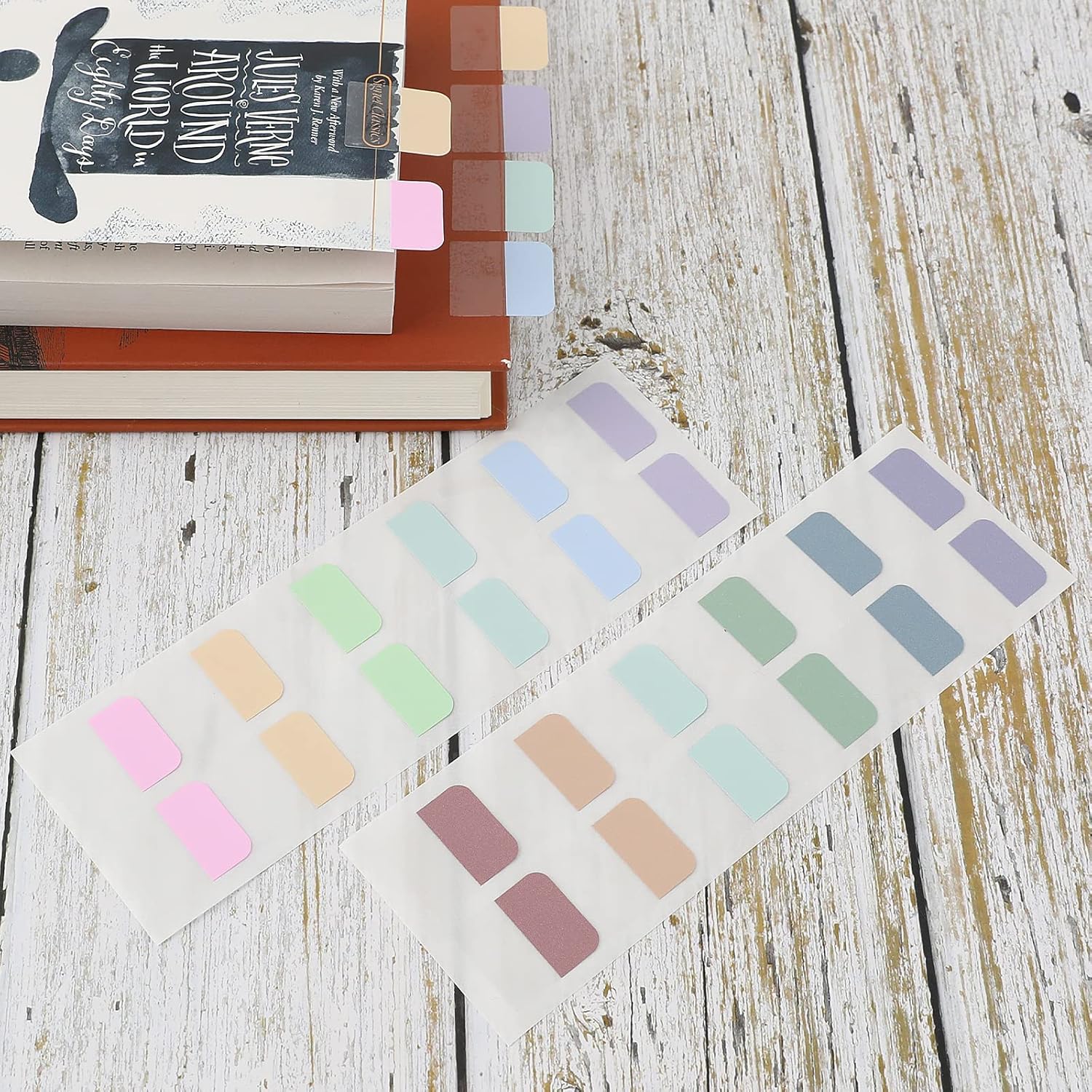 240 pestañas adhesivas de índice de colores, pestañas de índice adhesivas de libro reposicionables, pestañas de página para clasificar archivos de