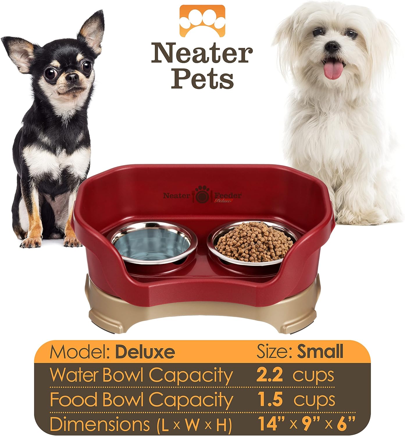 Comedero Neater Pet Brands de lujo para perro y gato, variaciones y colores