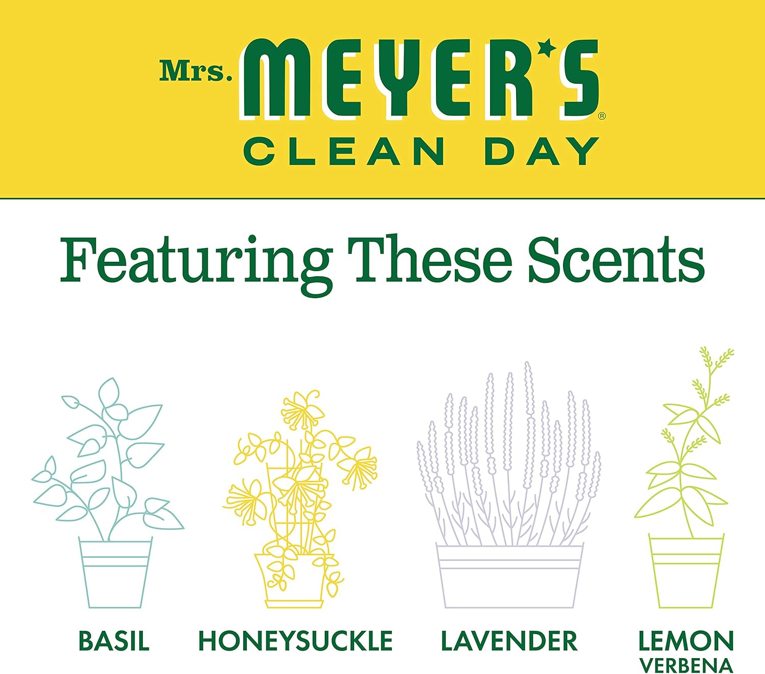 Mrs. Meyer’s Clean Day – Limpiador en aerosol multiusos, madreselva, 16 onzas líquidas, (paquete de 3 unidades)