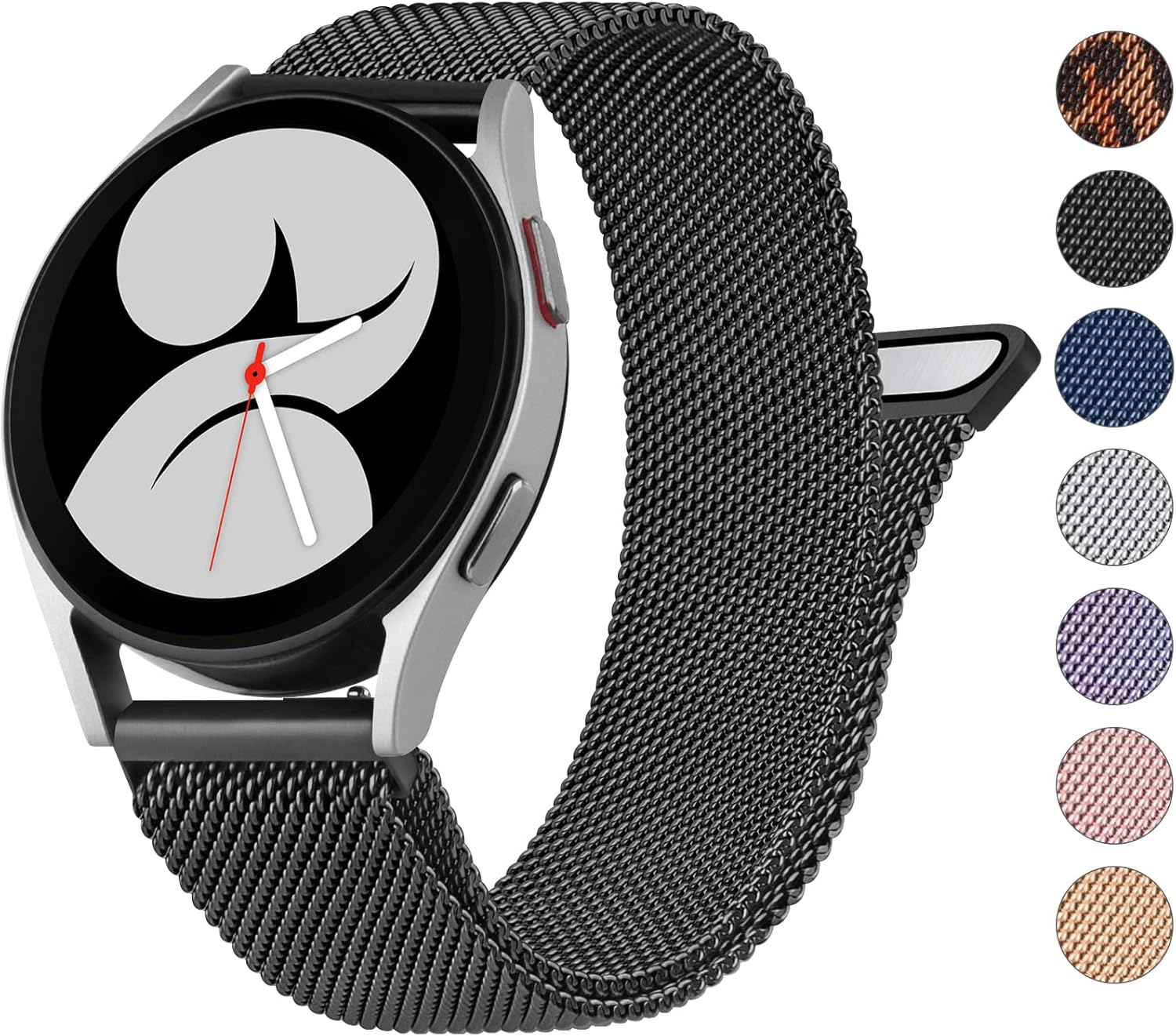 Wanme Correa de repuesto para Samsung Galaxy Watch 4 de 1.575 in y 1.732 in, Galaxy Watch 4 Classic de 1.654 in y 1.811 in, para mujeres y hombres,