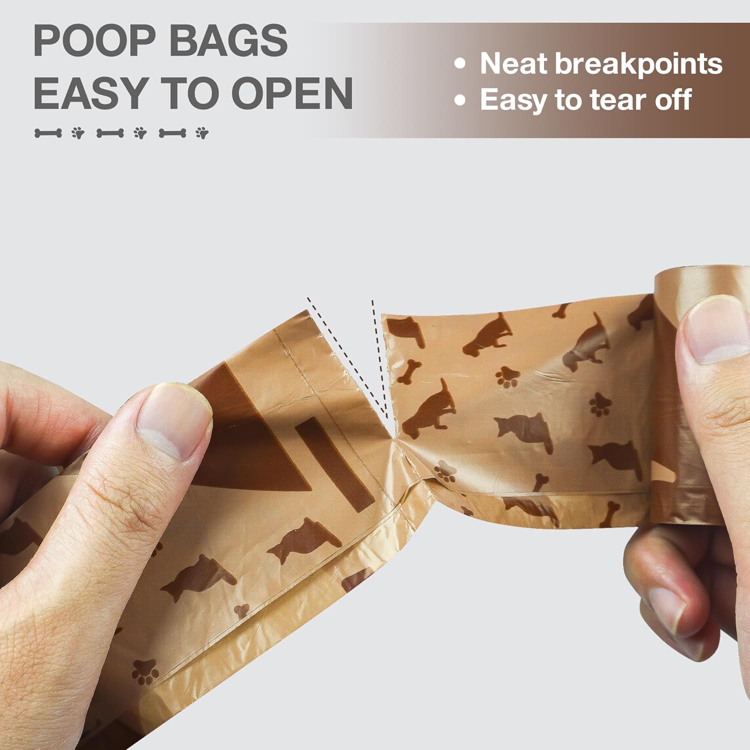Rollos de bolsas para excrementos de perro sin perfume, 360 unidades, a prueba de fugas, bolsa grande para perros para excrementos, bolsas de basura