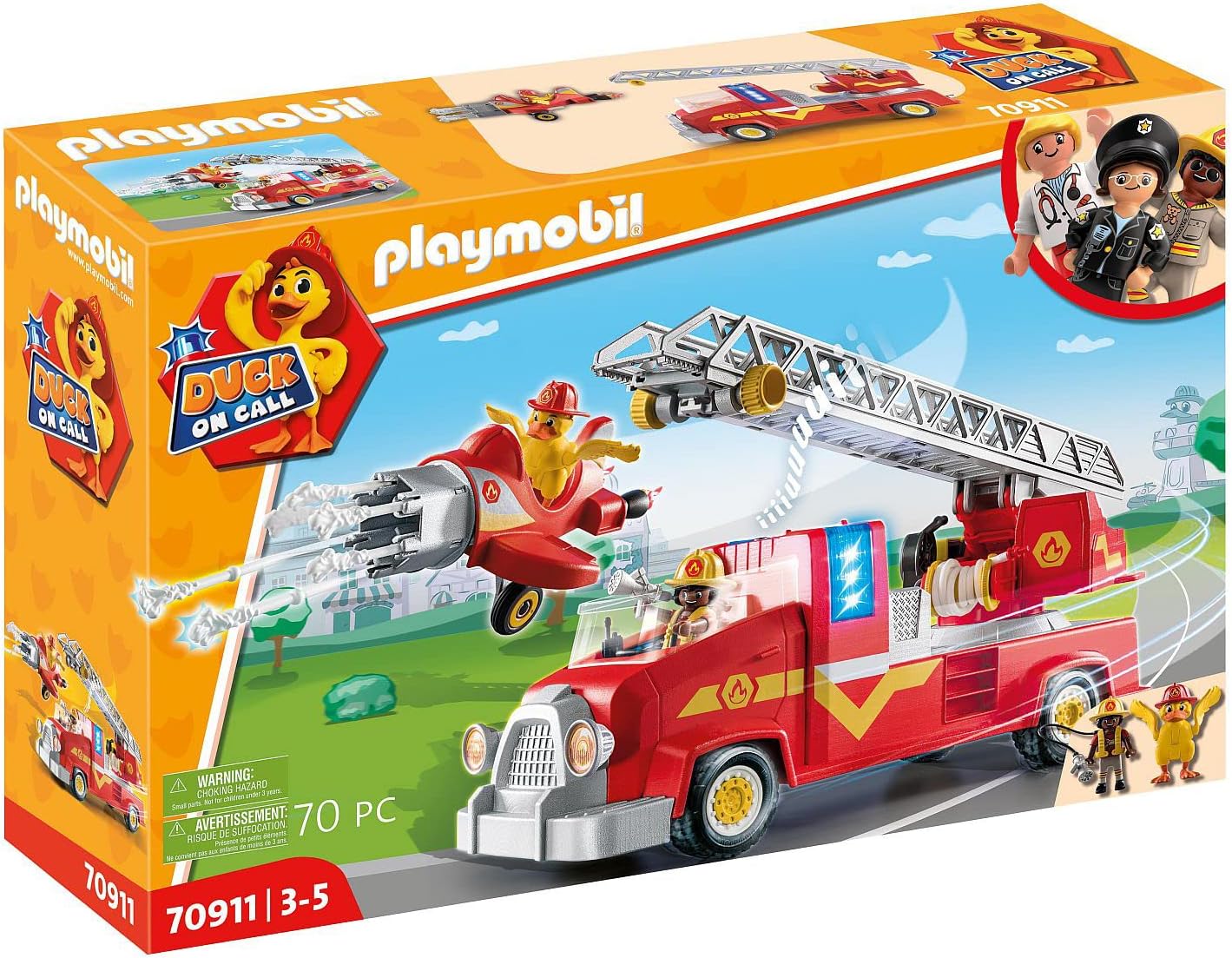 Playmobil Duck On Call – Camión de rescate de incendios