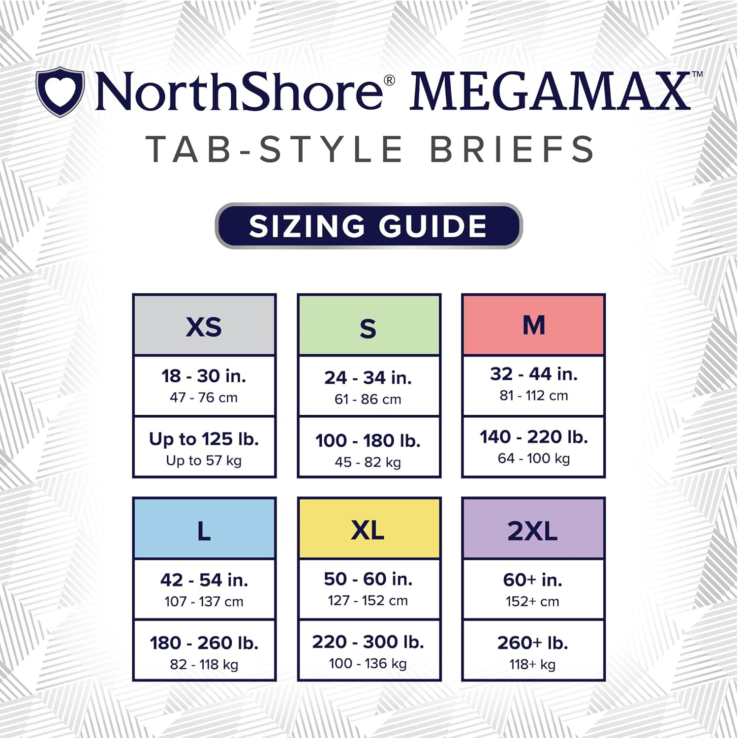 NorthShore MegaMax  Ropa interior desechable para hombre y mujer