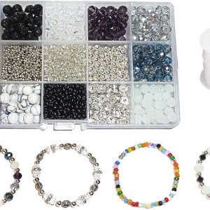 Surtido de cuentas sueltas, manualidades, proyectos de bricolaje de pulseras, kit de cuentas, múltiples colores a granel de cuentas de semillas, kit Surtido de cuentas sueltas, manualidades, proyectos de bricolaje de pulseras, kit de cuentas, múltiples colores a granel de cuentas de semillas, kit