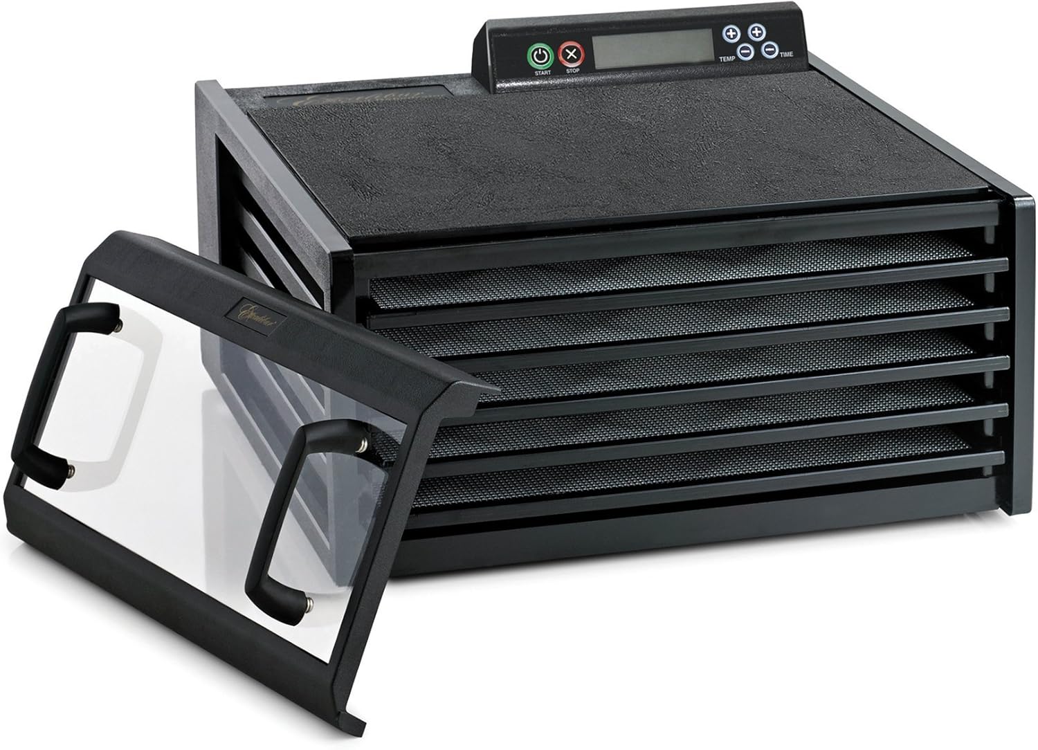 Excalibur 3548CDB – Deshidratador eléctrico de alimentos con termostato ajustable y temporizador digital de 48 horas de secado más rápido y
