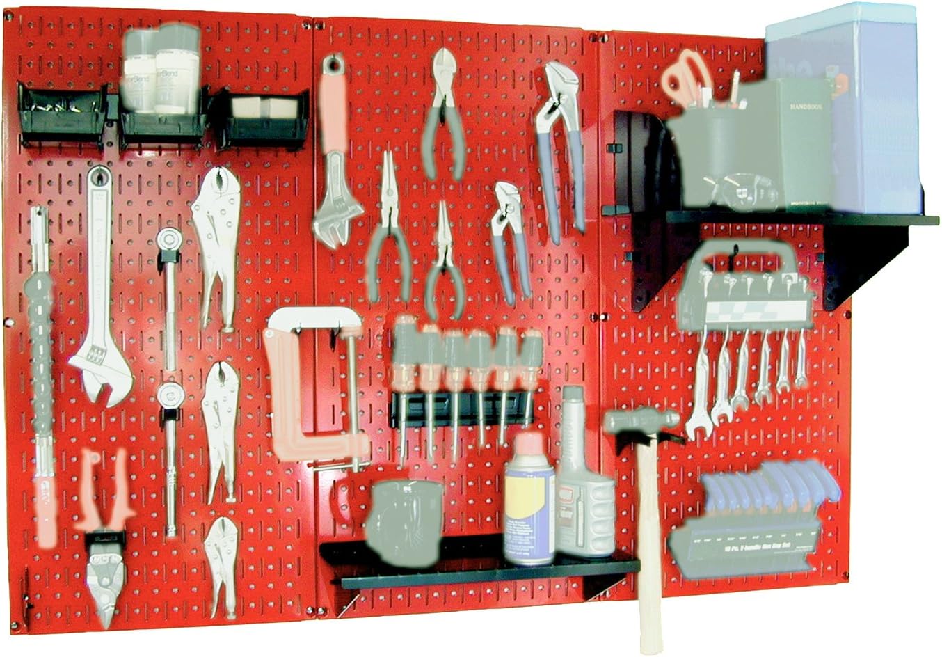 Organizador de herramienta control de pared 30-wrk-400wb estándar panel perforado mesa de trabajo de metal