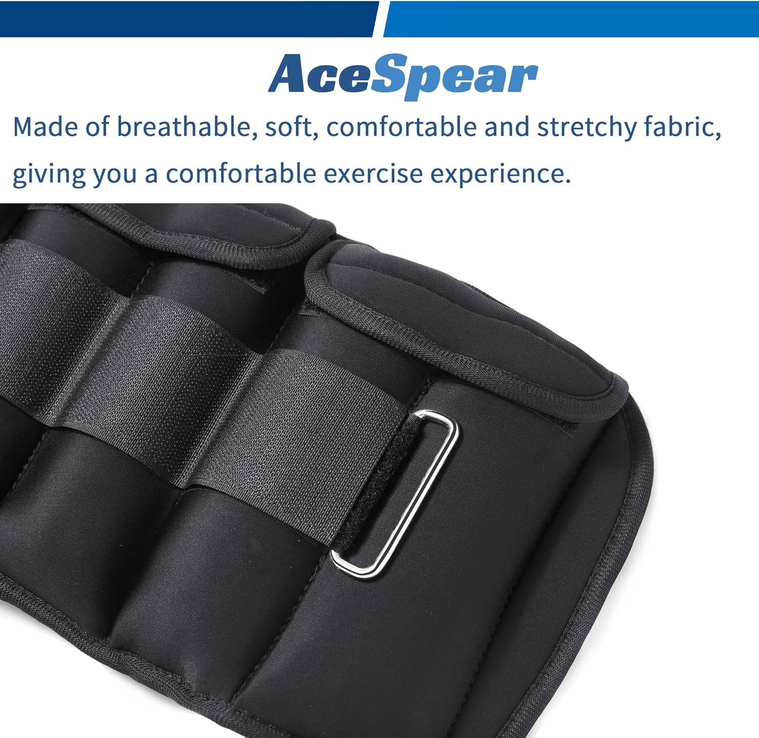 AceSpear Pesas de tobillo ajustables para mujeres y hombres, 2 x 5 libras, 7 libras, peso de pierna, gimnasio para ejercicio de pies, entrenamiento