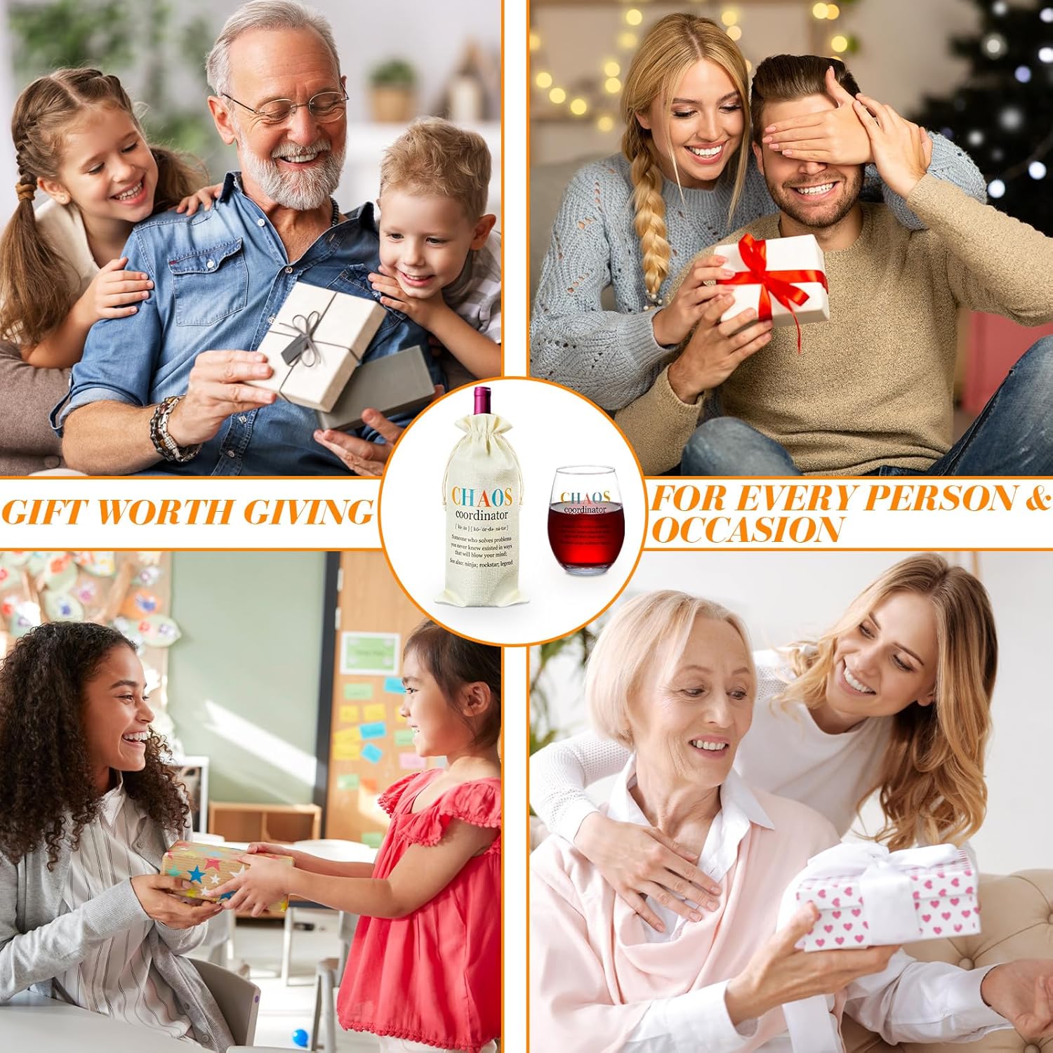 2 piezas de regalos de coordinador del caos para mujeres, regalos de trabajo de inspiración de agradecimiento, copa de vino y coordinador del caos,