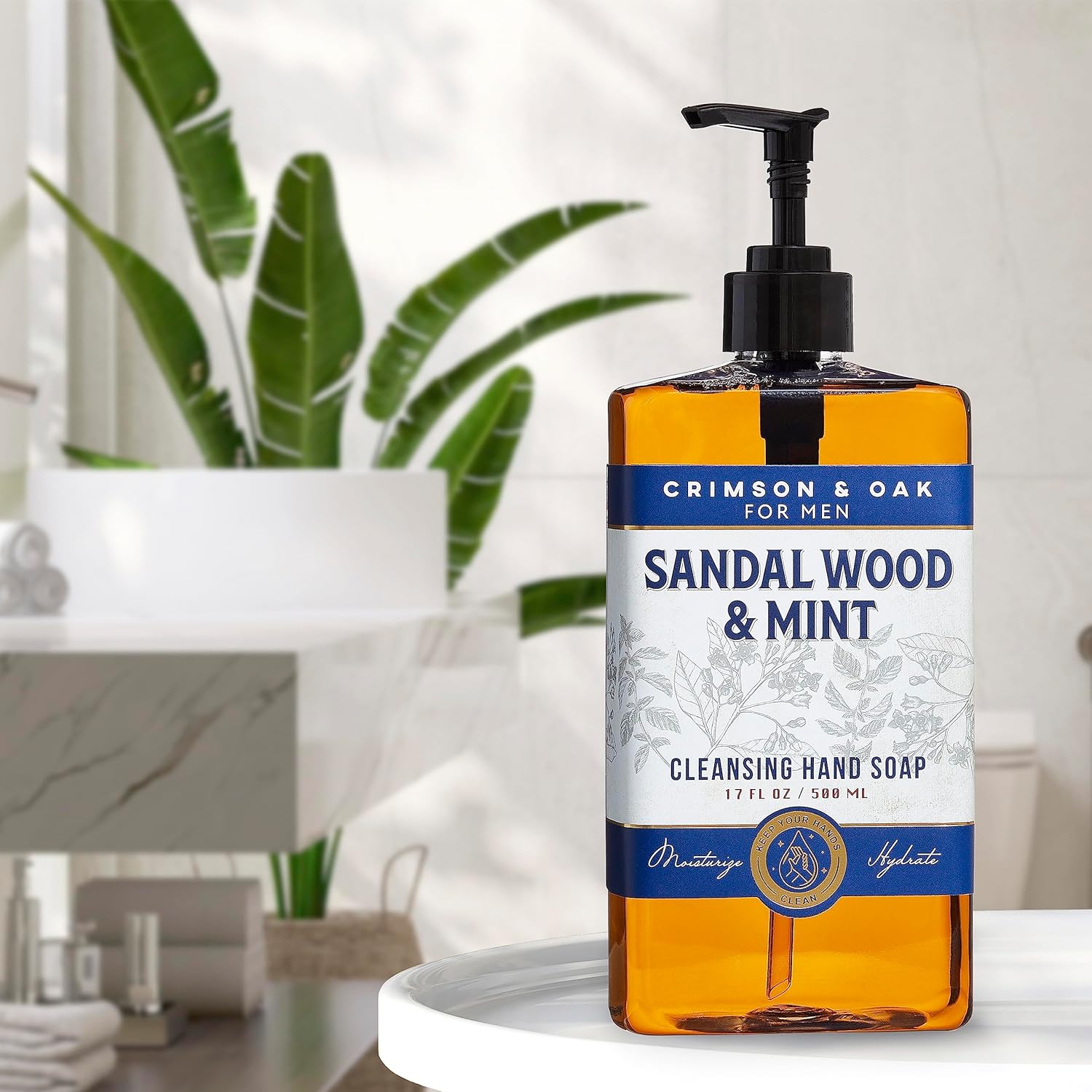 Body Prescriptions Crimson & Oak – Paquete de 2 jabones de manos para hombre  Jabón de manos de limpieza profunda con dispensador de bomba, jabón de