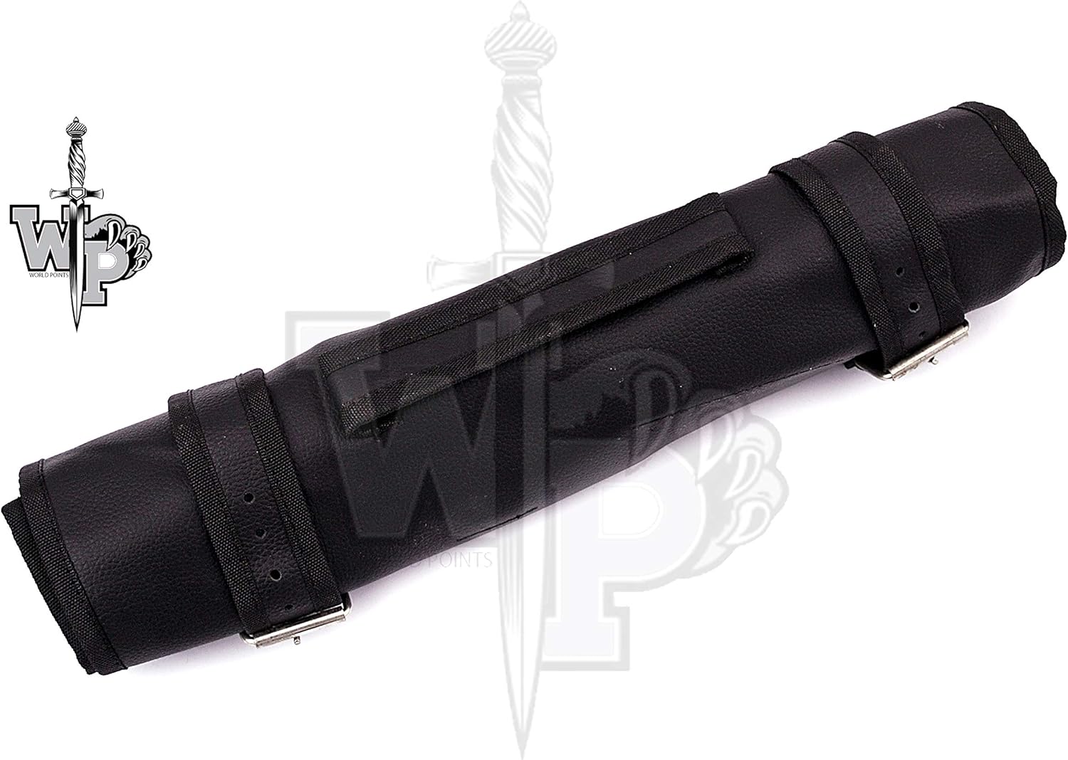 WP-007 Juego de cuchillos de chef de cocina profesional de Damasco hechos a mano personalizados-5 piezas (madera negra)