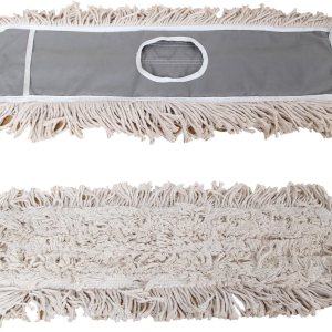 Trapeador para pisos de algodón de 24 pulgadas de clase industrial. En seco atrae la suciedad y el polvo o para limpiar pisos de madera. Vara Trapeador para pisos de algodón de 24 pulgadas de clase industrial. En seco atrae la suciedad y el polvo o para limpiar pisos de madera. Vara