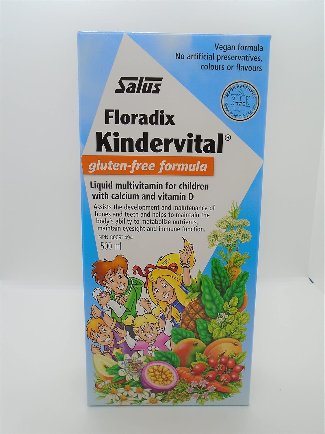 SALUS Multivitamínico líquido Kindervital para niños (16.9 fl oz)