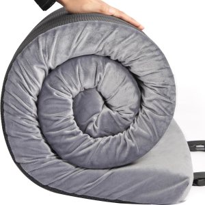 Colchón de espuma viscoelástica portátil enrollable para dormir, colchón de piso de invitados plegable, tapete de espuma ligera para dormir, colchón Colchón de espuma viscoelástica portátil enrollable para dormir, colchón de piso de invitados plegable, tapete de espuma ligera para dormir, colchón