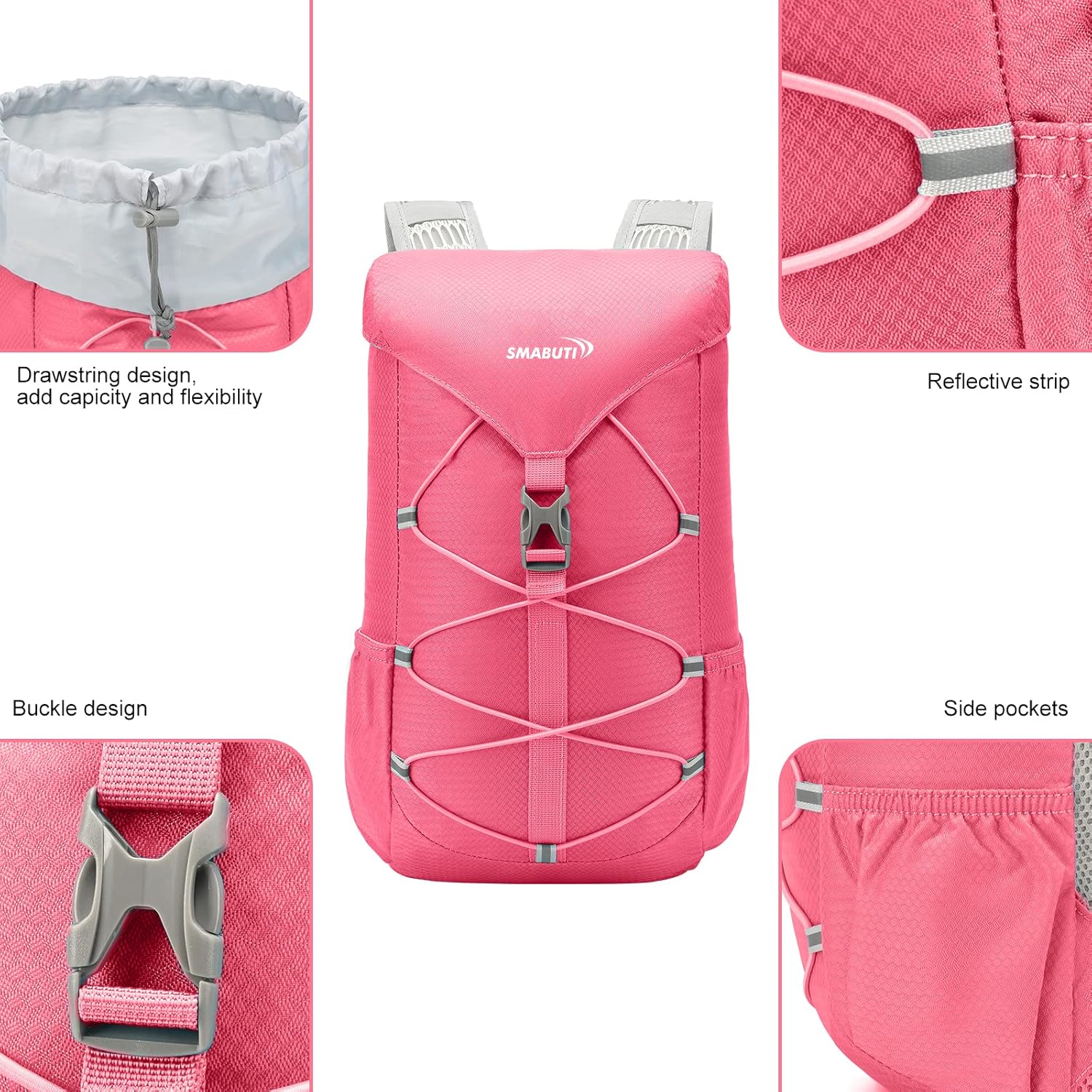 Mochila de hidratación para niños, mochila de agua con vejiga de hidratación de 1.5 L, ligera, aislada, para festivales, raves, senderismo,