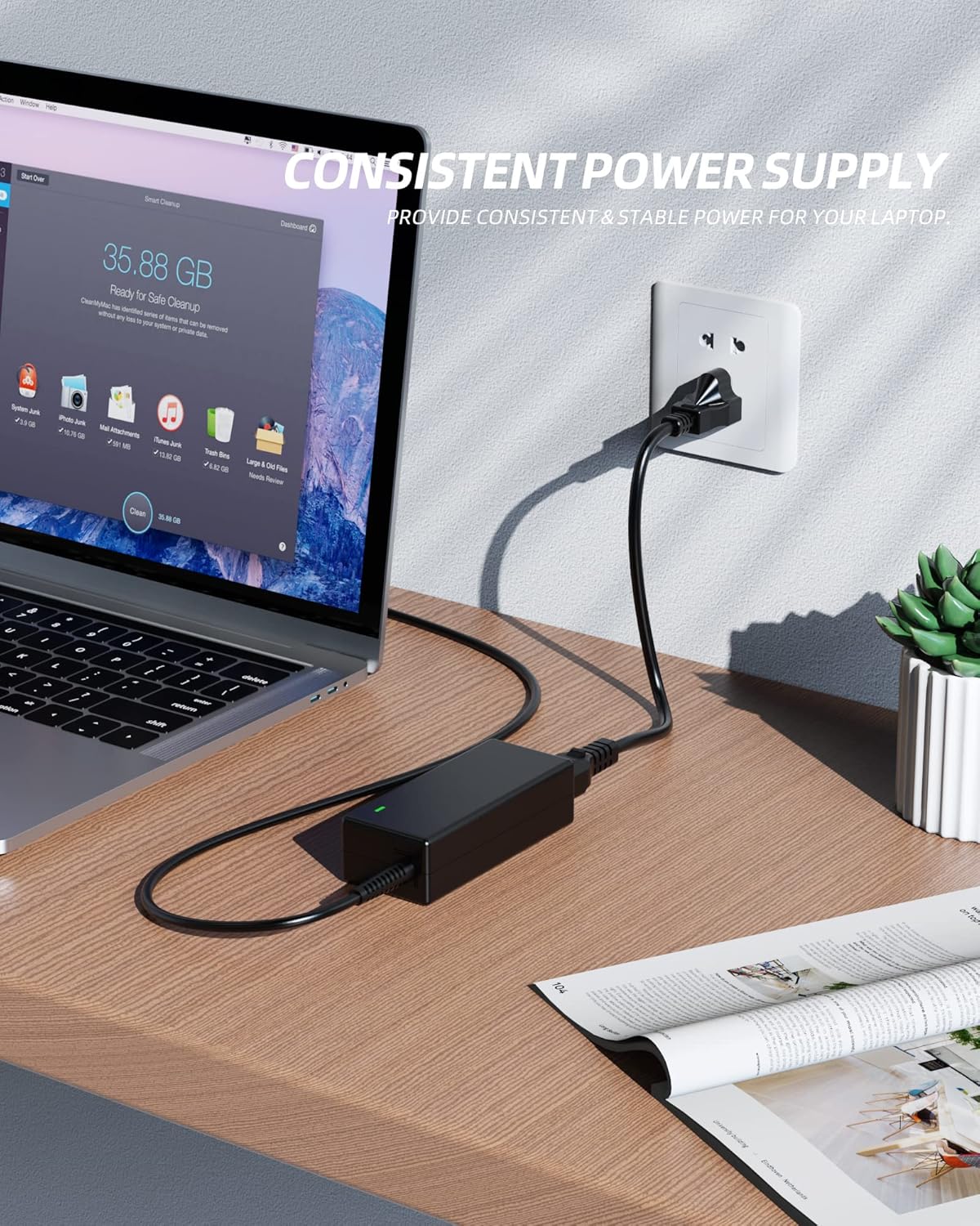 Cargador de CA de 90 W con certificación UL para Asus M1603Q M1603 X560UD Zenbook 15 UX533FD UX533FN K560UD VivoPC K20CD Cable adaptador de fuente