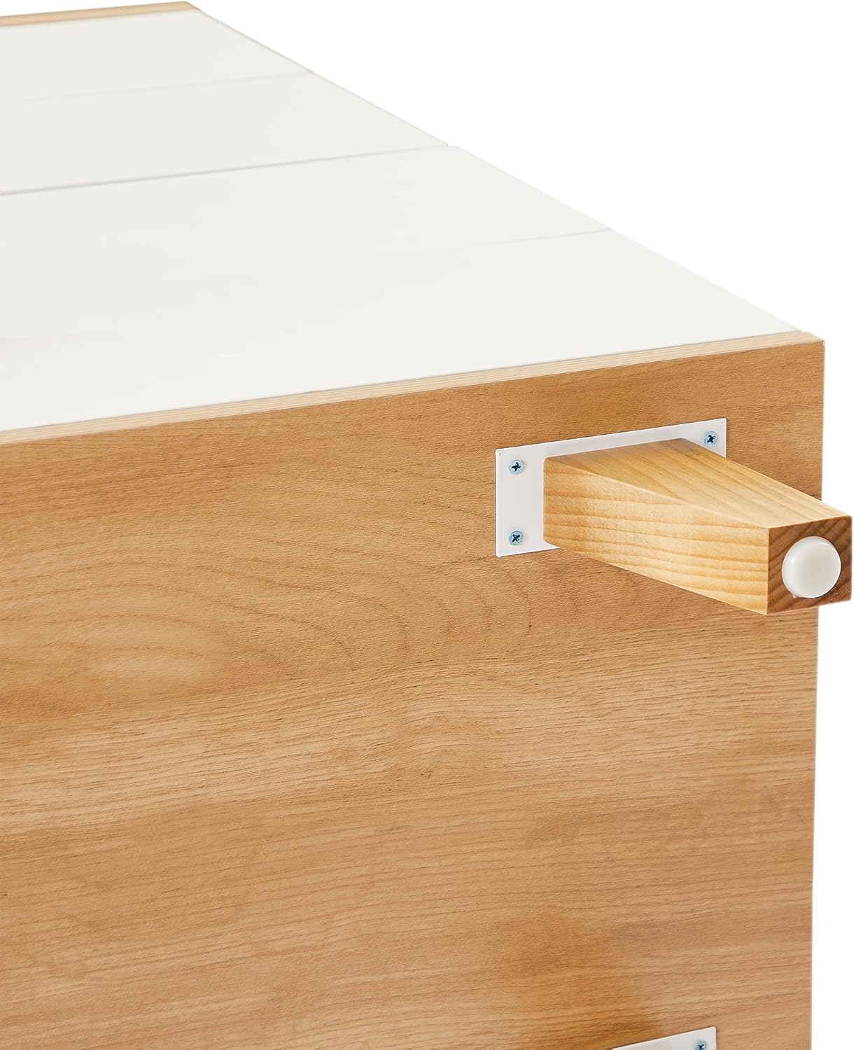 SSLine Cómoda de 6 cajones, cómoda moderna con patas y pomos de madera maciza, mesa auxiliar grande armario de almacenamiento para dormitorio, sala