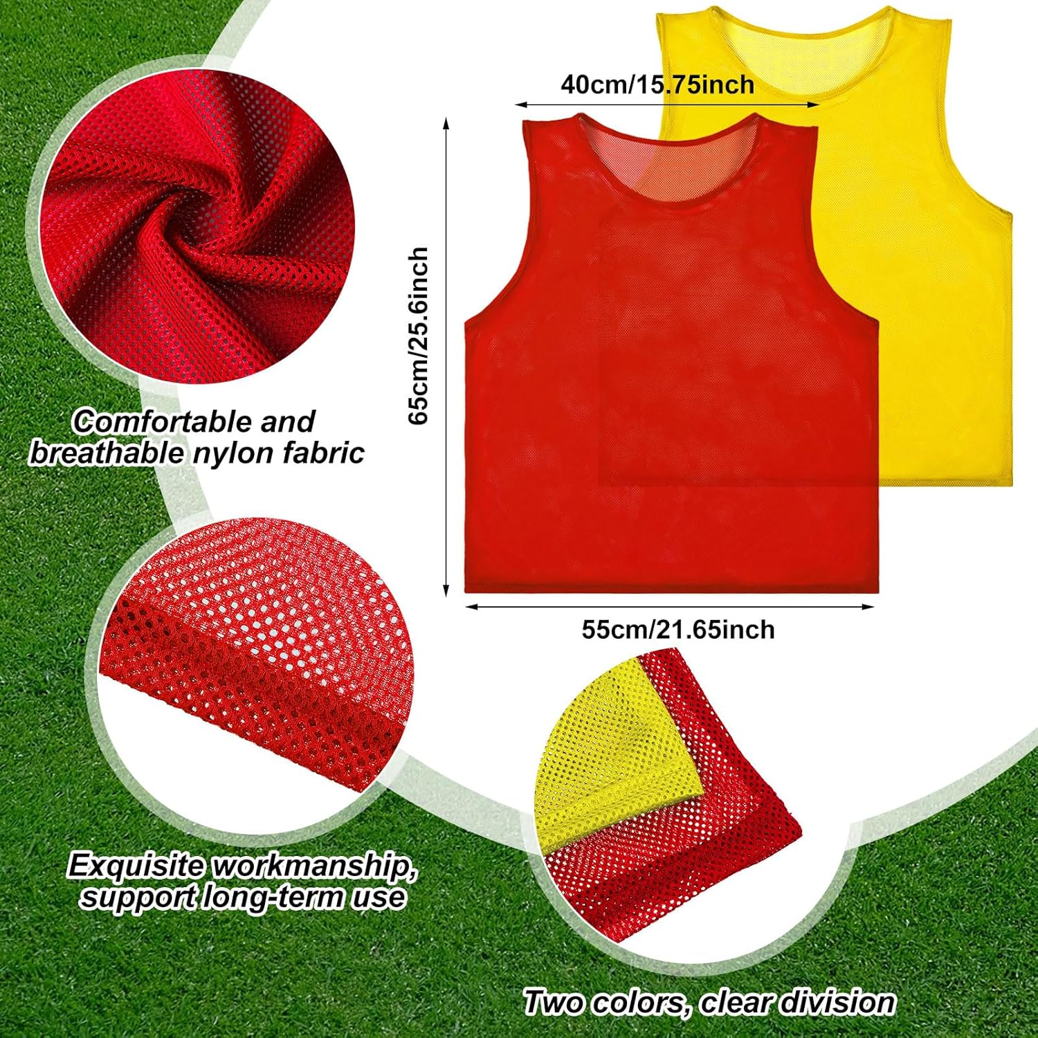 Juego de fútbol para 14 jugadores y 3 banderas, 14 mallas de nailon, 14 banderas, cinturón de fútbol, 12 conos para entrenamiento de adolescentes