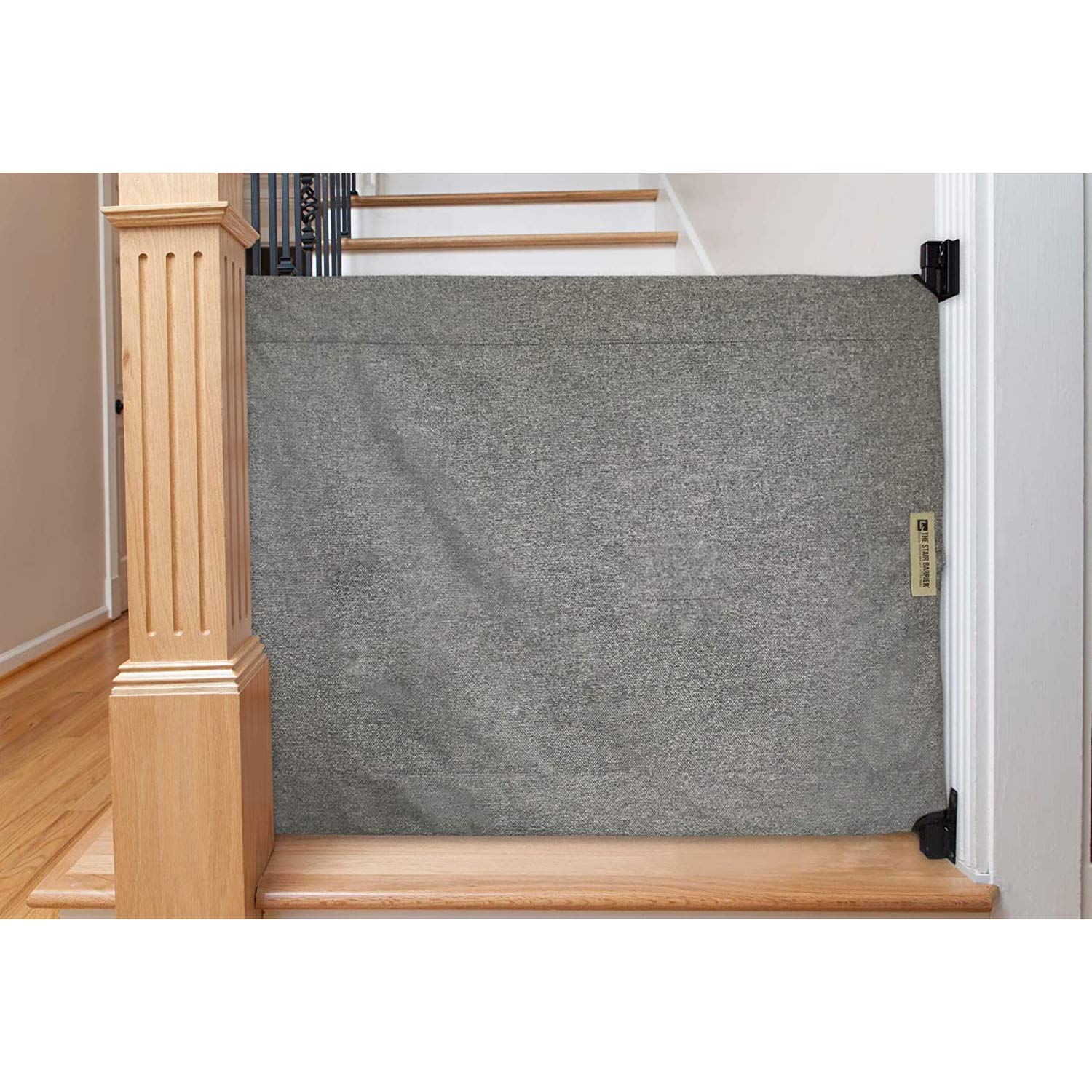 The Stair Barrier Baby and Pet Gate Barandilla a la pared Puerta de bebé – Puertas de seguridad para niños o perros – Puerta de bebé de tela para