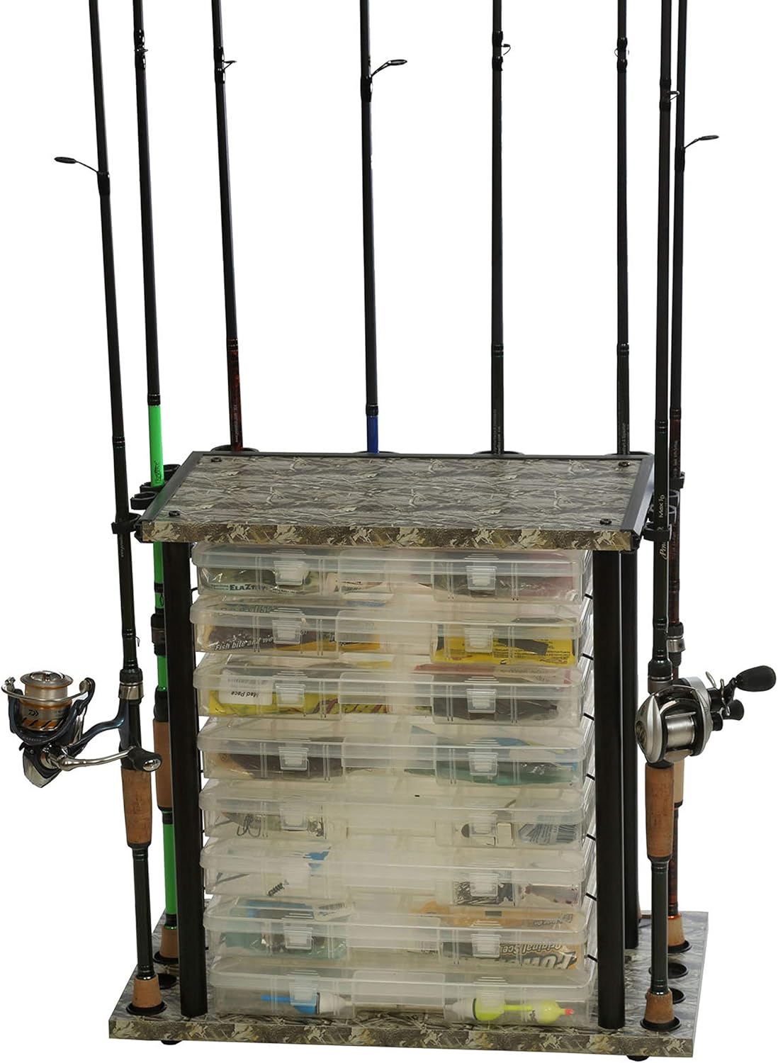 Old Cedar Outfitters – Caja de almacenamiento para caña de pescar y aparejos