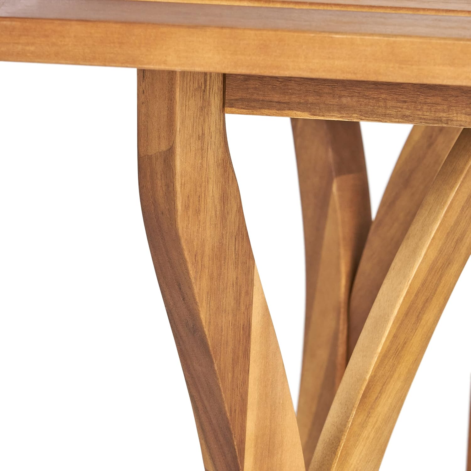 Christopher Knight Home Hermosa mesa rectangular de madera de acacia, acabado de teca