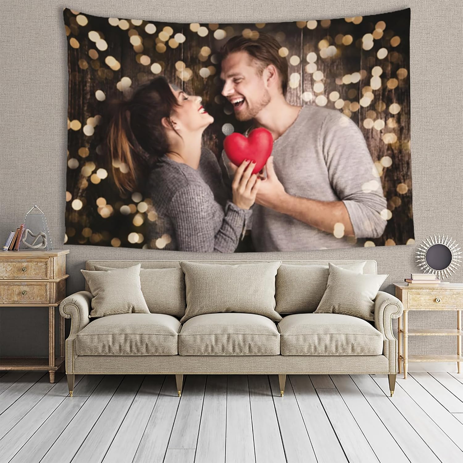 HTYJFIG Tapiz personalizado para subir imágenes, tapiz personalizado para regalo, decoración del hogar y dormitorio (40 x 60 pulgadas, vertical)