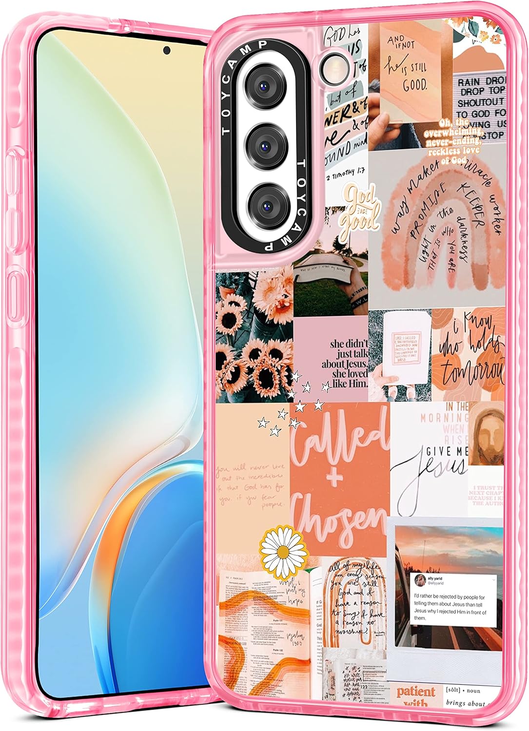 Toycamp Funda para Samsung Galaxy S21 Plus, lindo y divertido diseño de collage vintage para mujeres, niñas, niños y adolescentes para Galaxy S21