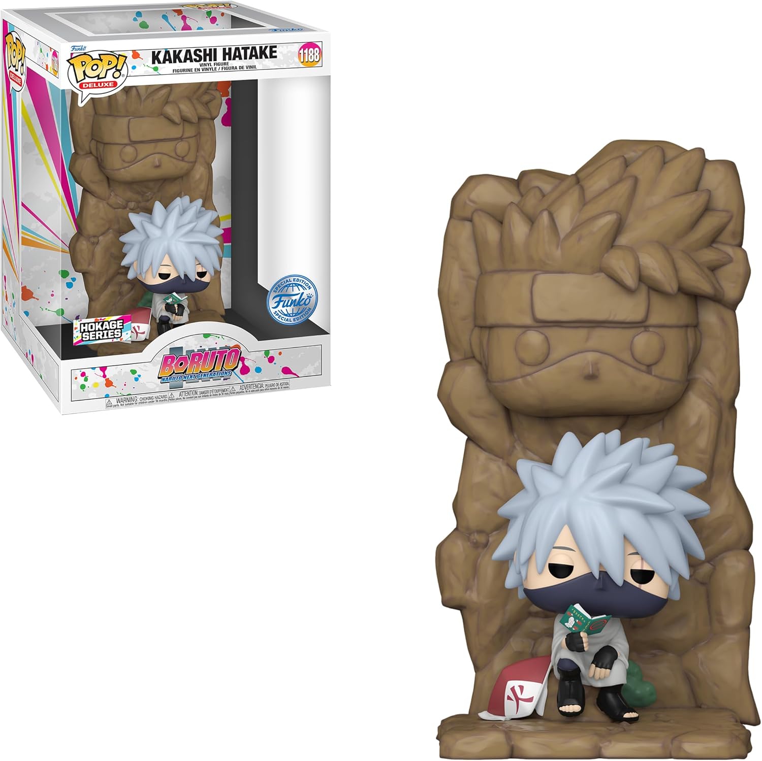 Funko Pop! Animación – Deluxe Boruto – Kakashi Hatake Hokage Series Edición Especial Multicolor Exclusivo #1188