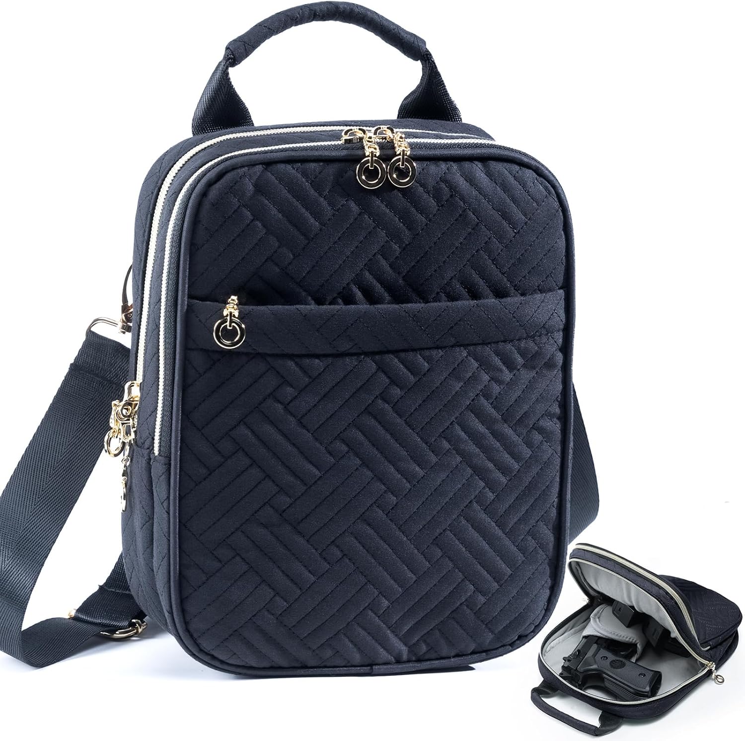 Estuche de pistola suave, Bolsa de pistola CCW, Bolsa de pistola cruzada, Bolsa de pistola de transporte oculto, Bolsa de pistola táctica pequeña,