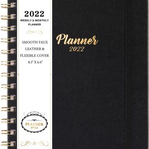 Planner 2022-2022 Weekly Monthly Planner, Jan 2022 - Dec 2022, 8.5" x 6.4", Smooth Faux Leather & Flexible Cover, Black, Perfect Life Assistant Colombia Planner 2022-2022 Weekly Monthly Planner, Jan 2022 - Dec 2022, 8.5" x 6.4", Smooth Faux Leather & Flexible Cover, Black, Perfect Life Assistant Colombia