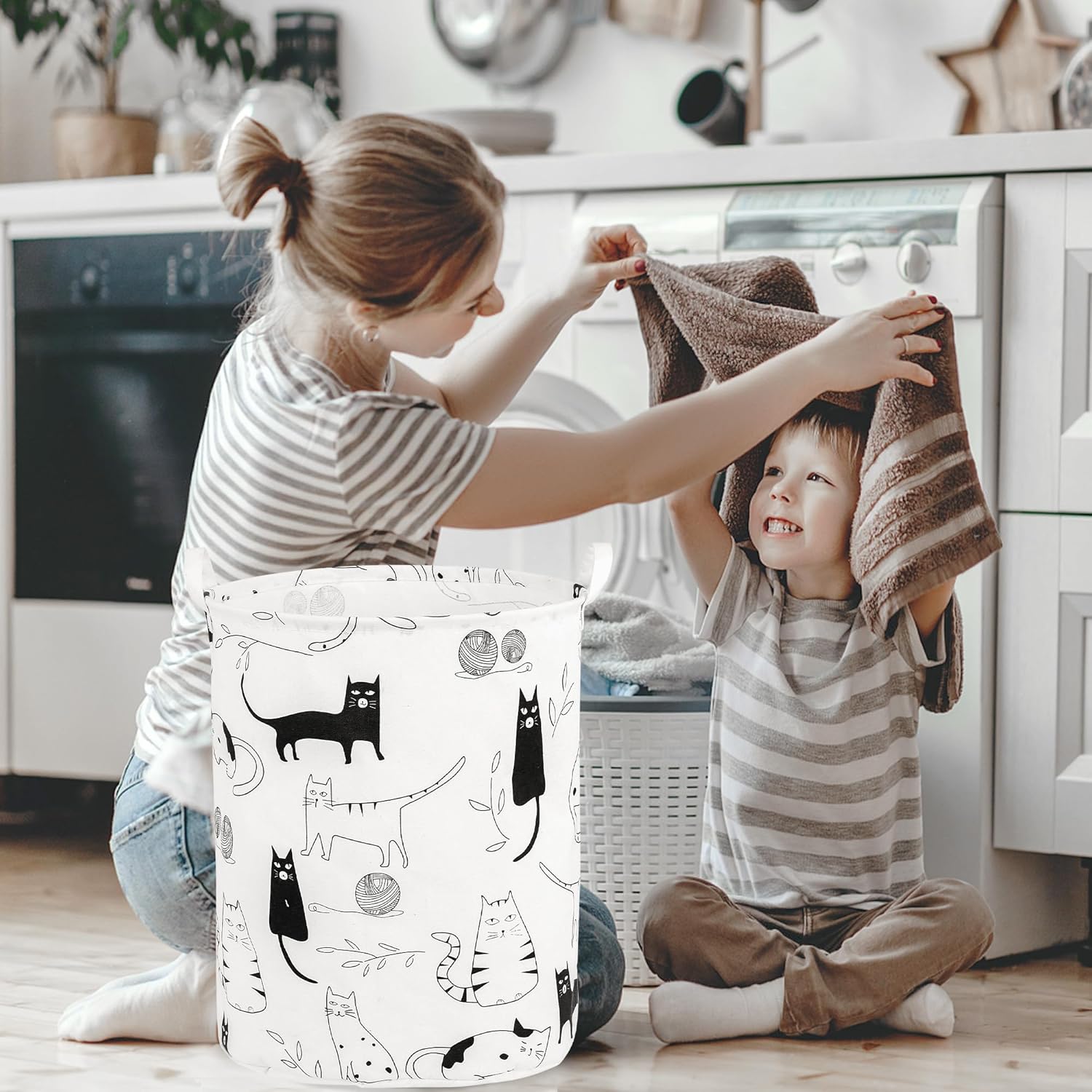 Cesta plegable para ropa sucia para bebé, para guardería, niñas, niños, cesta de ropa sucia, portátil, alta, plegable, linda, cesta organizadora,