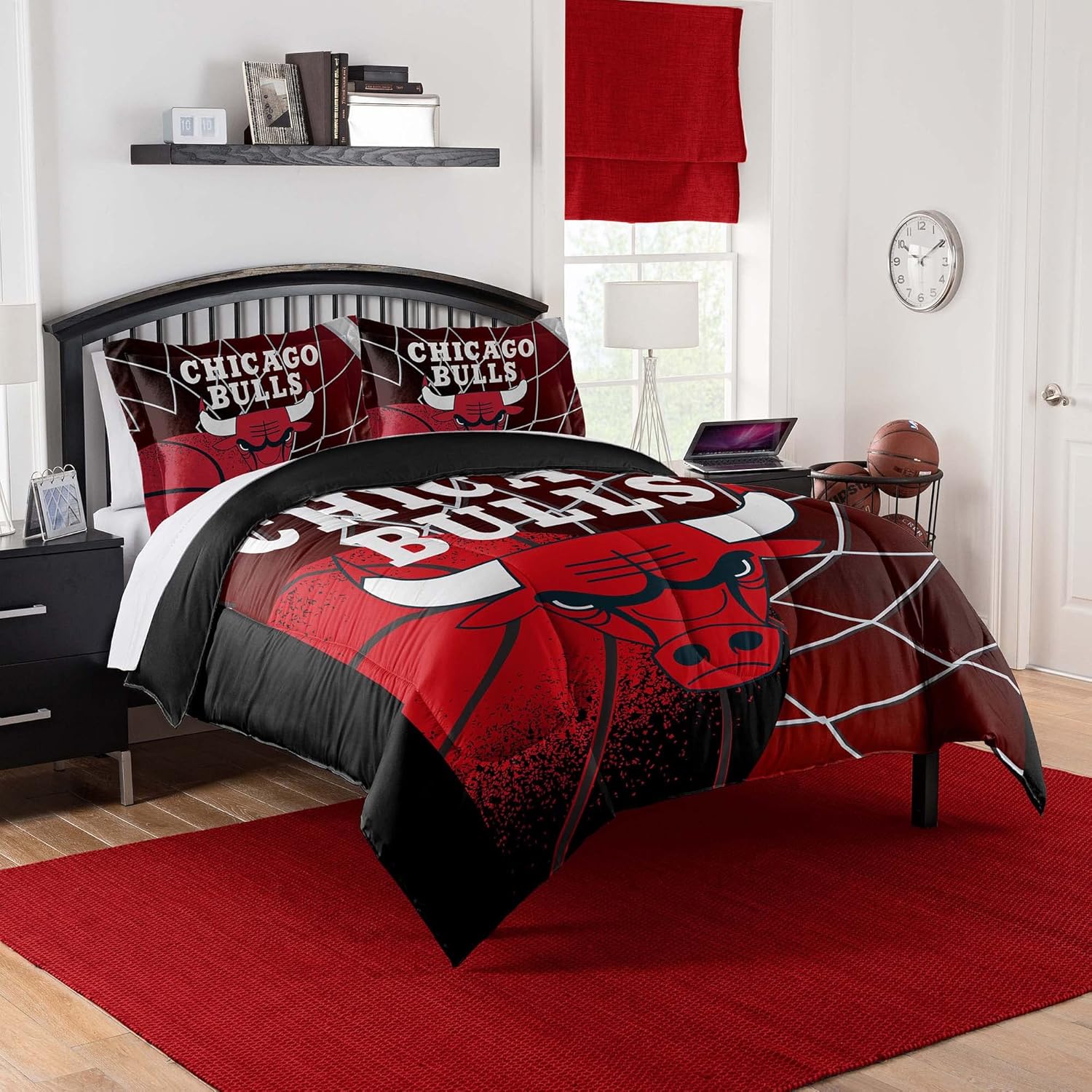 Northwest NBA Chicago Bulls – Juego de edredón y funda de almohada FullQueen