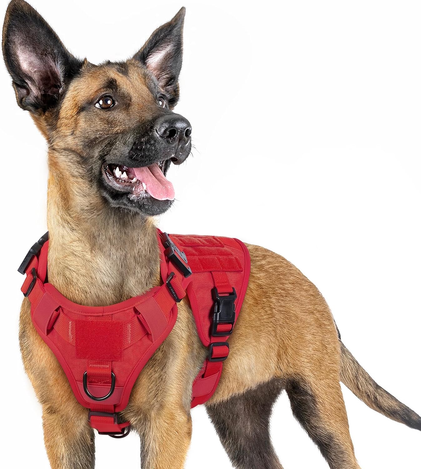 rabbitgoo Arnés táctico para perros grandes, arnés resistente con asa, chaleco para perros de servicio sin tirones, para razas grandes, arnés