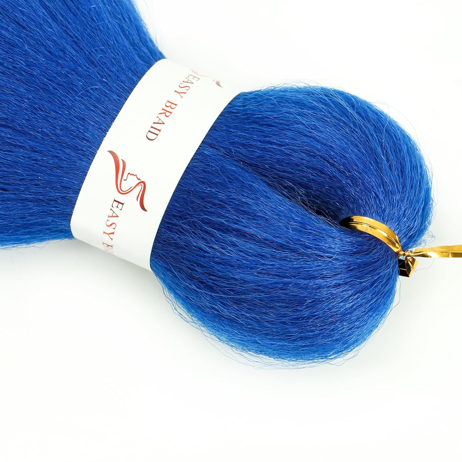 Kanekalon – Cabello trenzado azul preestirado de 30 pulgadas, 3 paquetes de cabello trenzado preestirado EZ, textura Yaki, extensiones de cabello