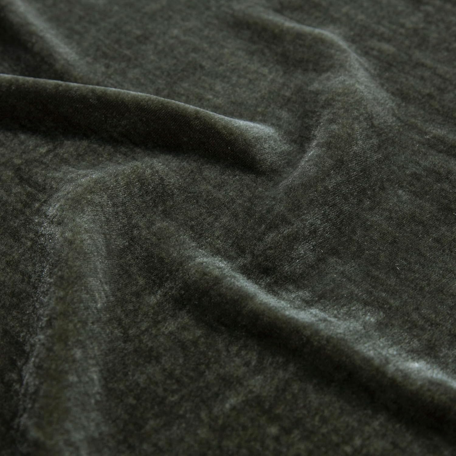 HiEnd Accents Stella – Almohada lumbar de terciopelo de seda sintética, 14 x 42 pulgadas, color verde helecho, ropa de cama romántica occidental